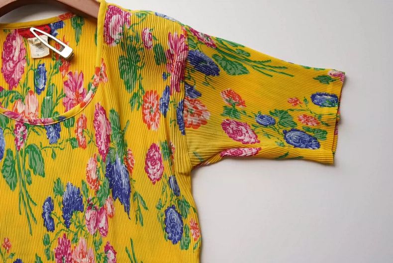 Kenzo KENZO 1980s poster style pleated floral set Size XS / US 0-2 / IT 36-38 - 9 Thumbnail