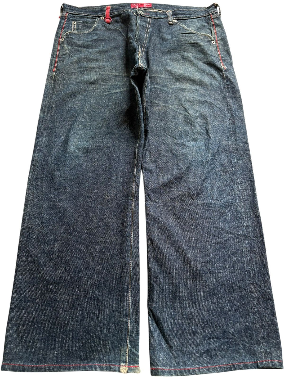 Designer × Japanese Brand Vintage Japanese Brand Blue Wash Loose Baggy Jeans Size US 37 - 2 Thumbnail