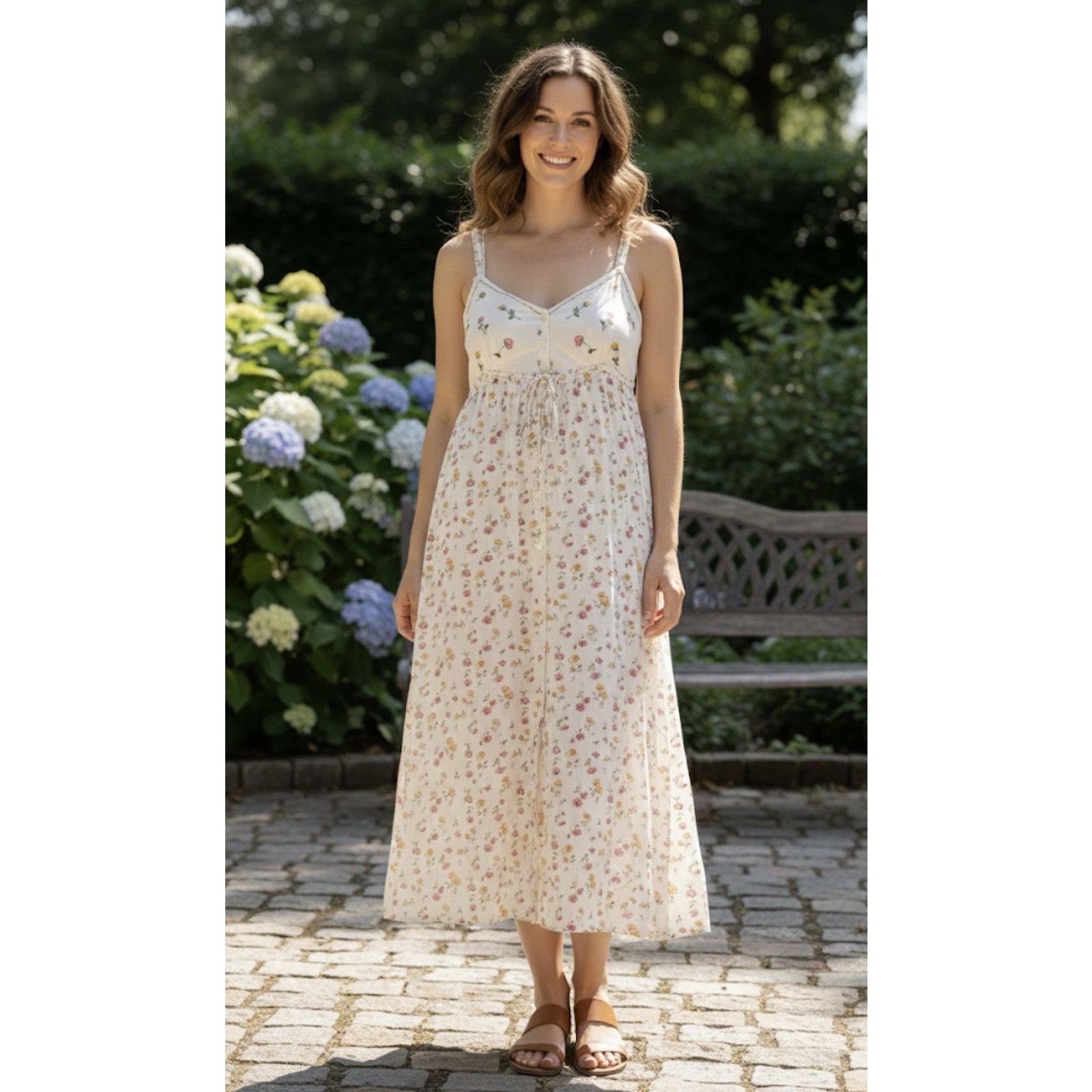Victoria's Secret Vintage Victoria’s Secret Country Floral Boho Dress Cottage Size M / US 6-8 / IT 42-44 - 1 Thumbnail