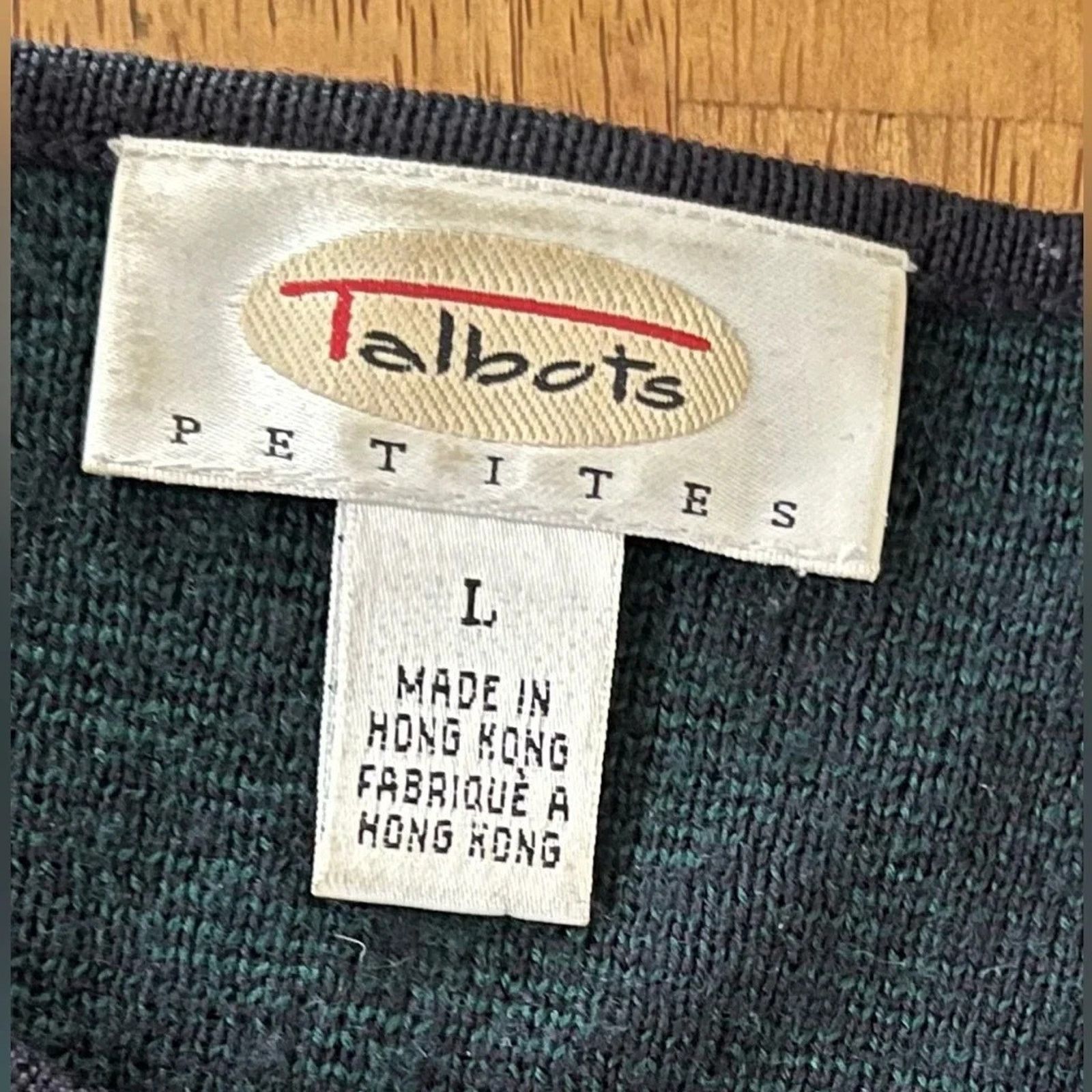 The Unbranded Brand Talbots long sleeve vintage button front cardigan, Large Size L / US 10 / IT 46 - 2 Thumbnail