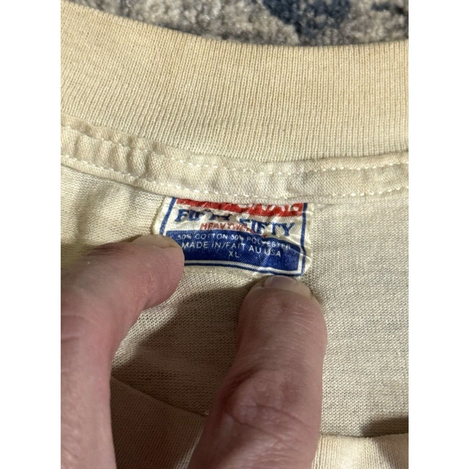 Vintage VINTAGE National 80s Where The Buffalo Roam T Shirt XL Men White Cotton Graphic Print Crew Neck Long Sleeve Logo Movie Band Art Womens? Size US XL / EU 56 / 4 - 6 Thumbnail