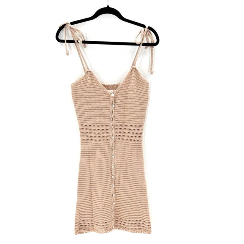 Other Olive + Oak crotchet mini dress adjustable straps size S Size S / US 4 / IT 40 - 1 Thumbnail