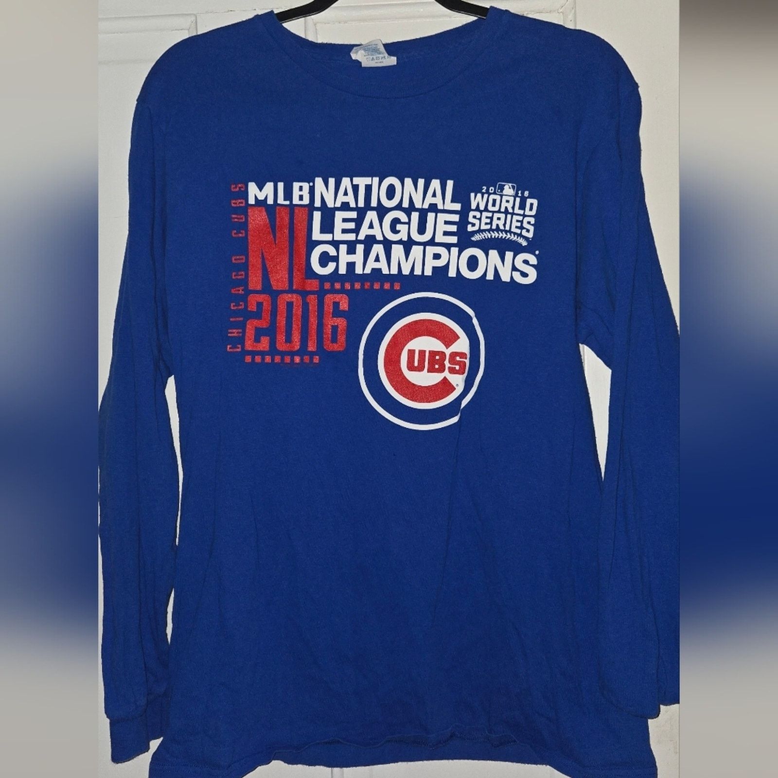 Delta Chicago Cubs 2016 National League Champions long sleeve Med Size US M / EU 48-50 / 2 - 1 Thumbnail
