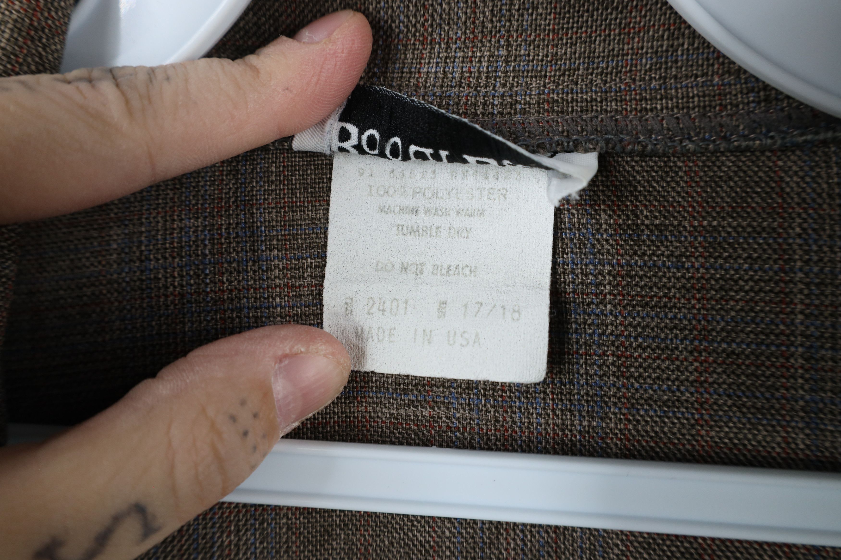 Vintage Vintage 90s Streetwear One Button Blazer Jacket Plaid USA Size XXL / US 16-18 / IT 52-54 - 11 Thumbnail