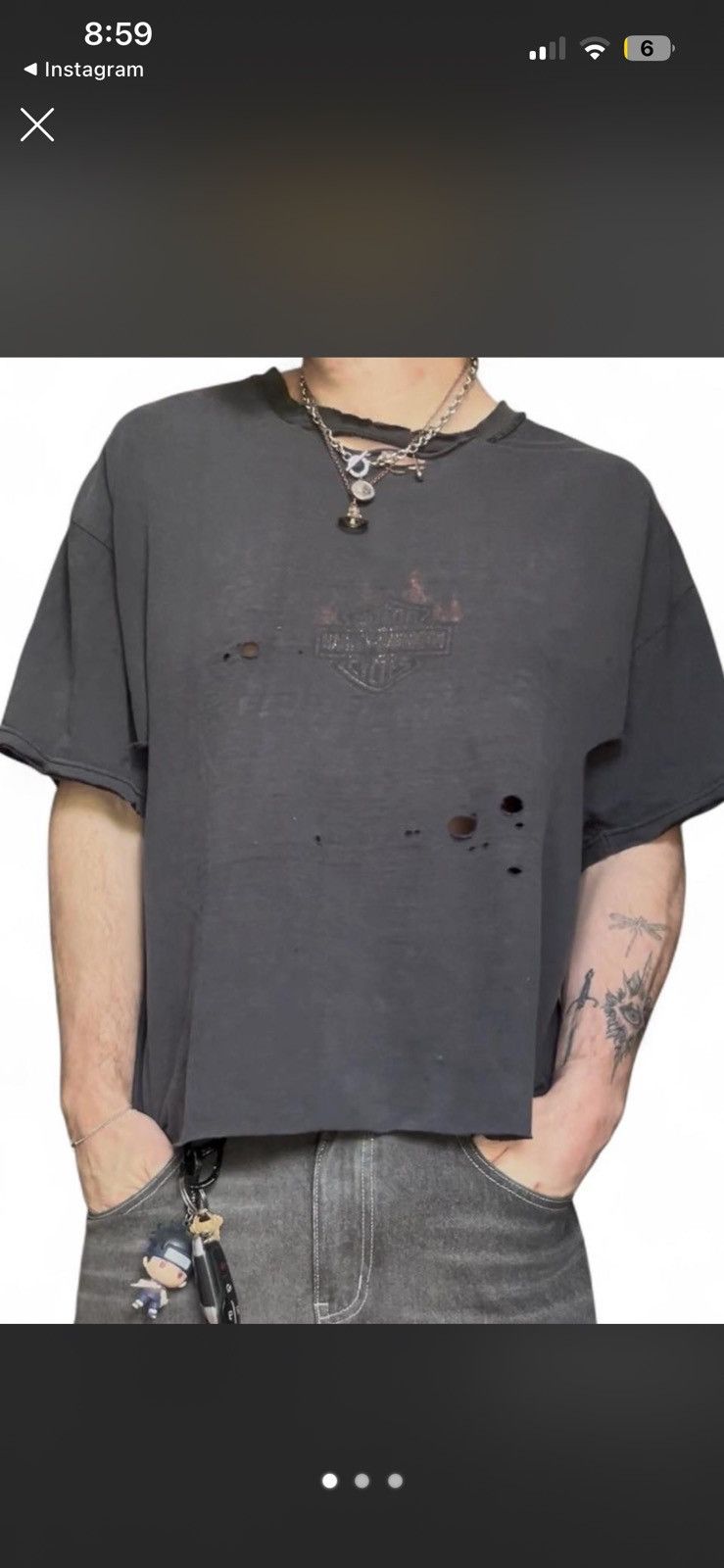 Harley Davidson Super sick rare distressed Harley tee Size US M / EU 48-50 / 2 - 1 Thumbnail