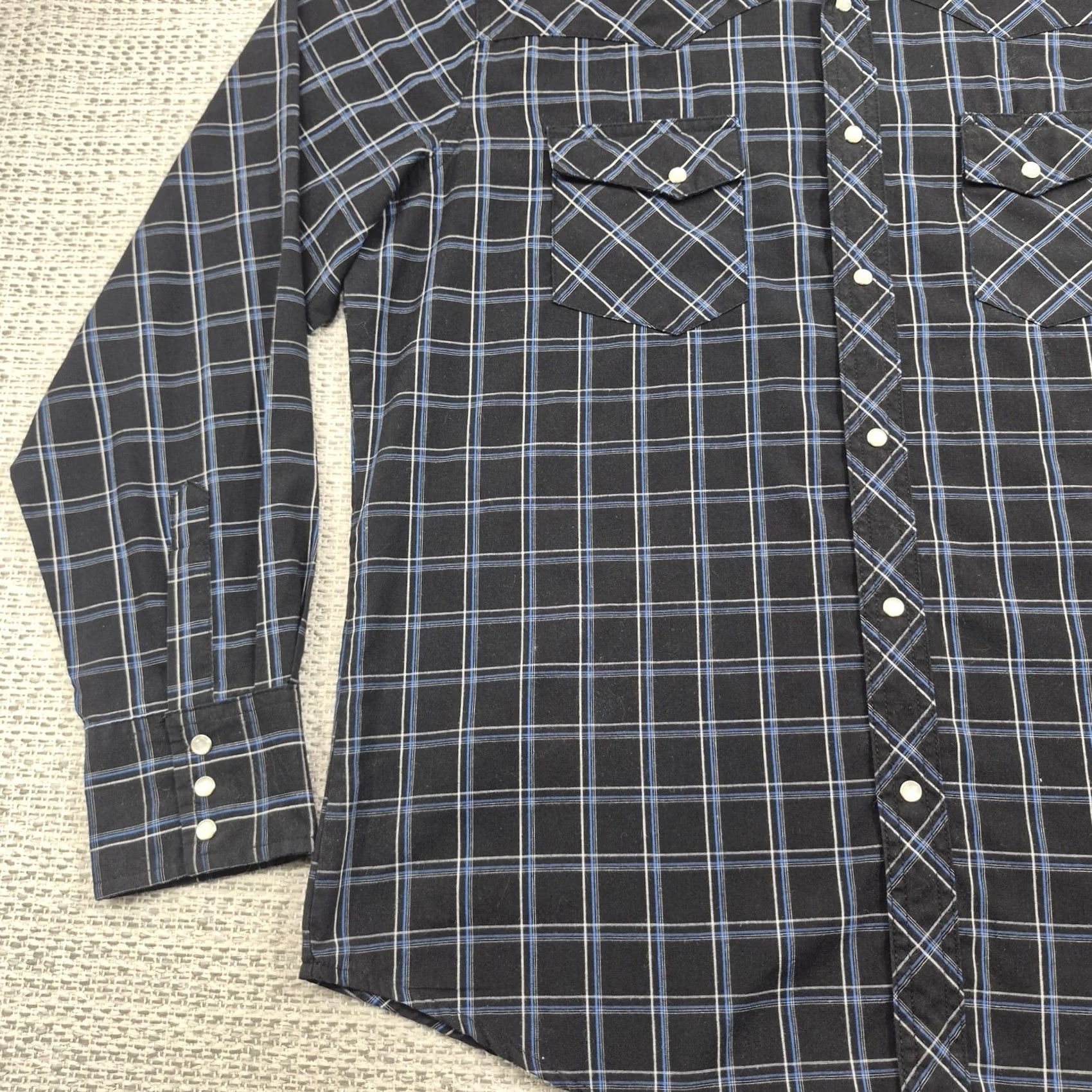 Wrangler Wrangler Wrancher Snap Shirt Mens Large Plaid Long Sleeve Western Cowboy Rodeo Shirt Size US L / EU 52-54 / 3 - 3 Thumbnail