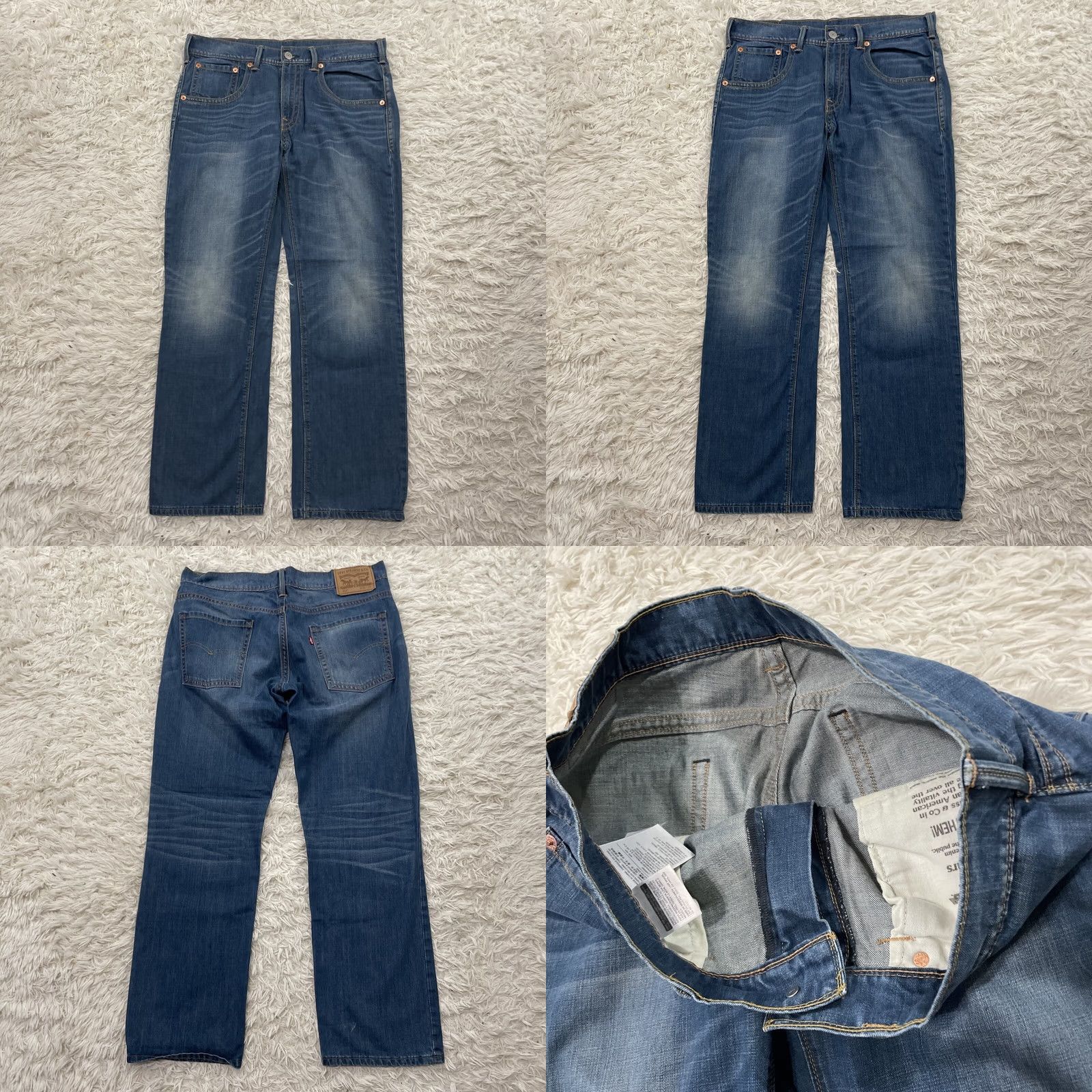 Levi's VINTAGE Levi's Jeans 514 Jeans Men 36x32 Blue Straight Wash Denim 36 Size US 36 / EU 52 - 9 Thumbnail