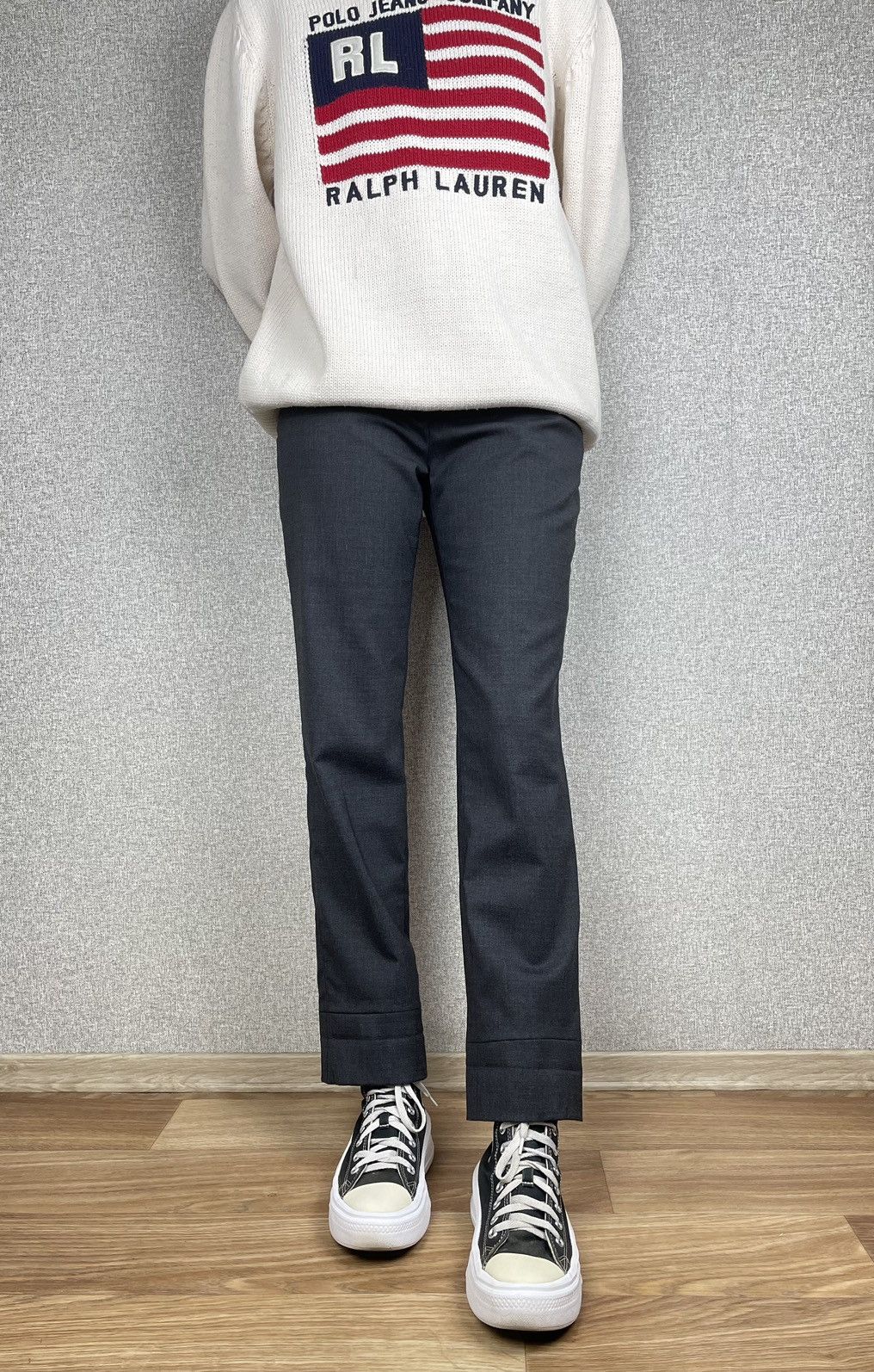 Prada Prada Women’s Black Tab Wool Trousers Pants Size 26" / US 2 / IT 38 - 1 Thumbnail