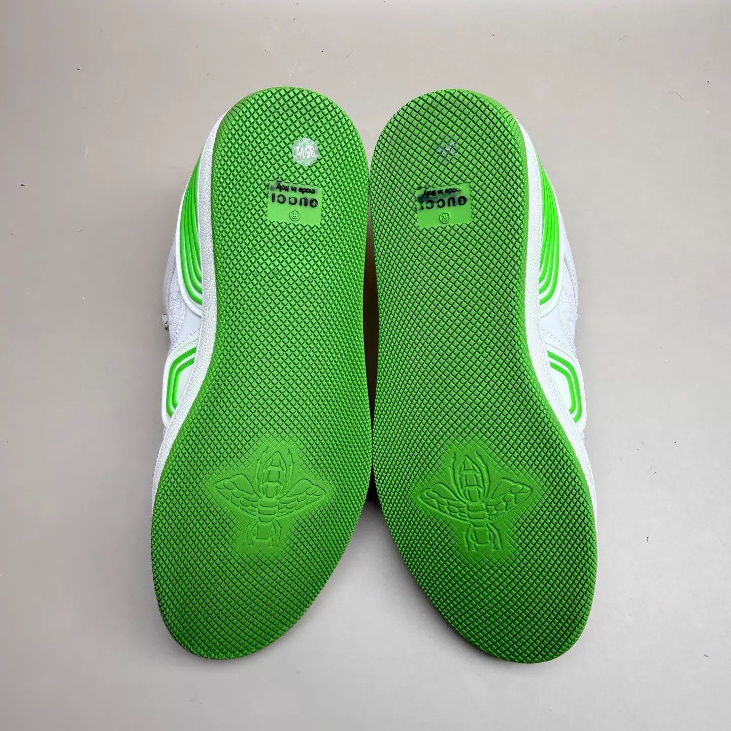Gucci GUCCI Basket White Green Sneaker 35.5 Women's New Unused OG Size US 5 / IT 35 - 6 Thumbnail