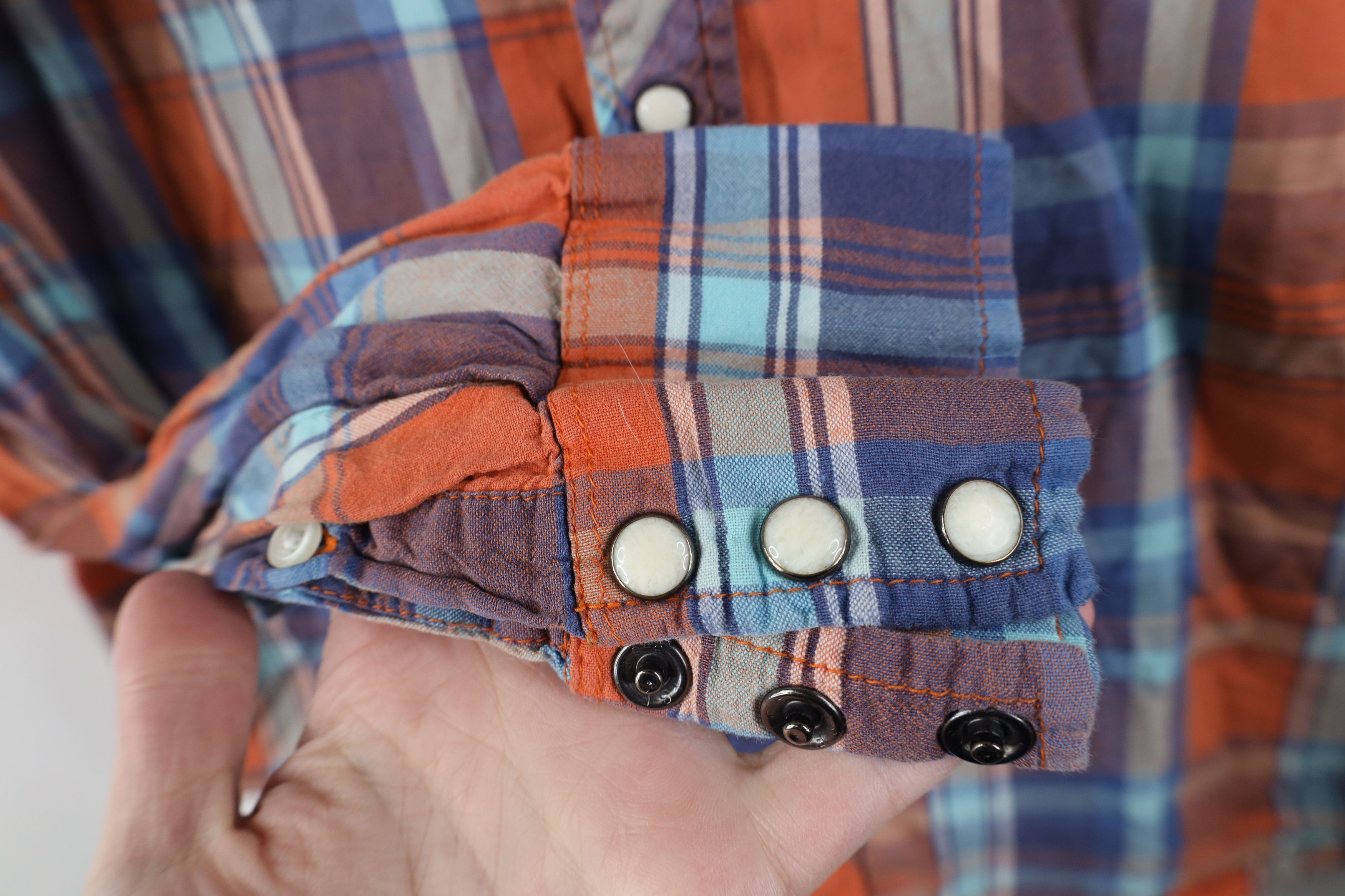 Salt Valley Vintage Salt Valley Western Madras Plaid Snap Button Shirt Size US M / EU 48-50 / 2 - 8 Thumbnail
