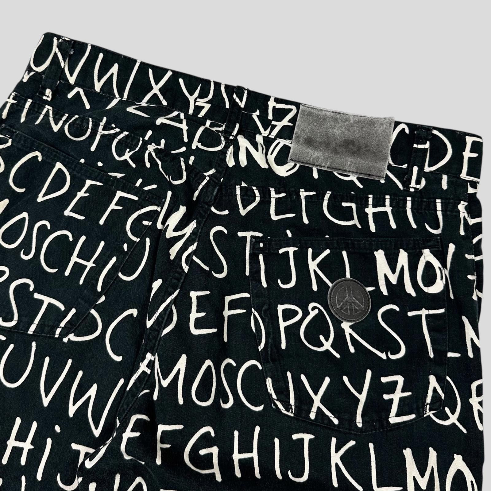 Moschino Moschino Jeans 00’s ABC Alphabet Black Jeans - 31 Size US 32 / EU 48 - 3 Thumbnail