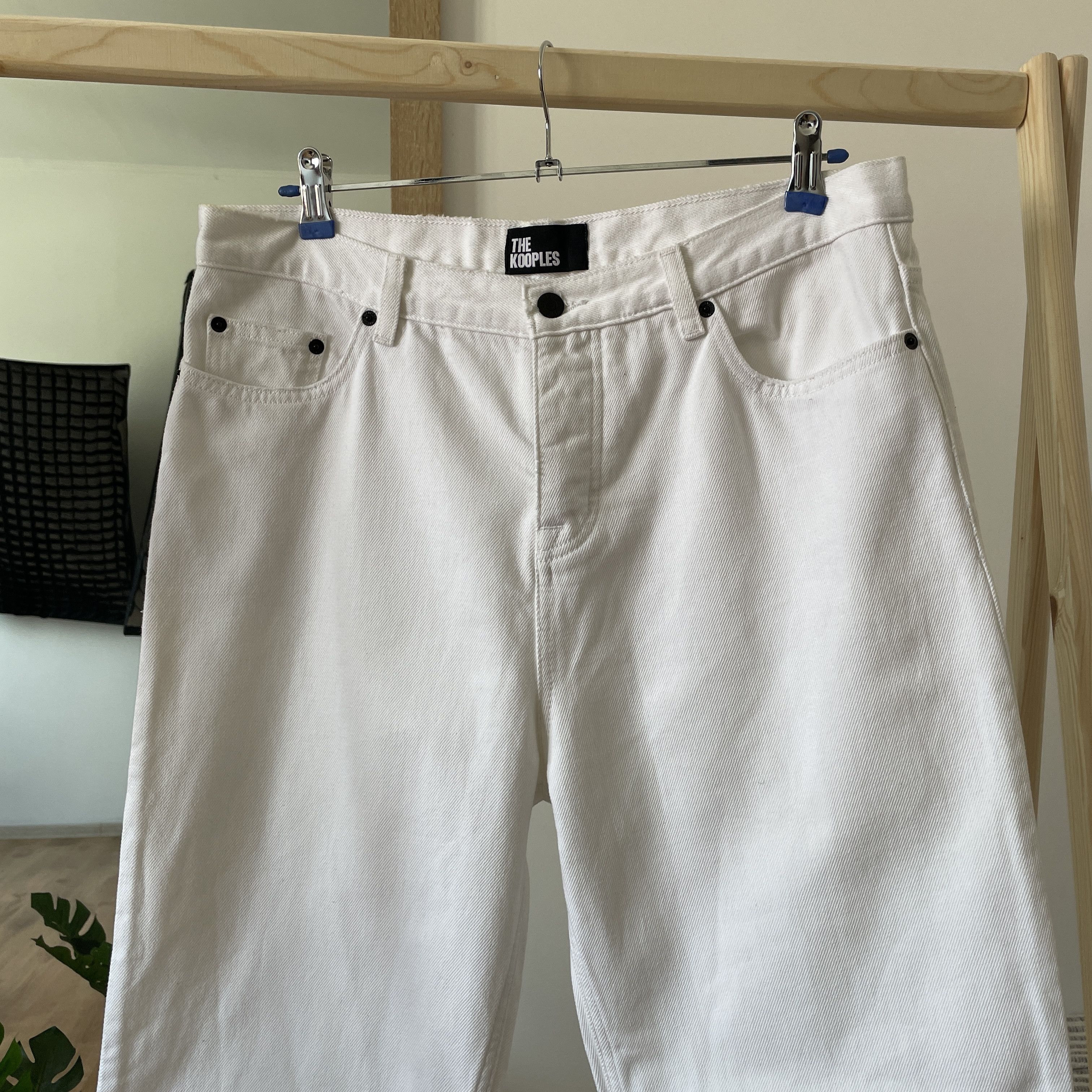The Kooples The Kooples Straight Cropped White Denim Size 33 Size US 33 - 3 Thumbnail