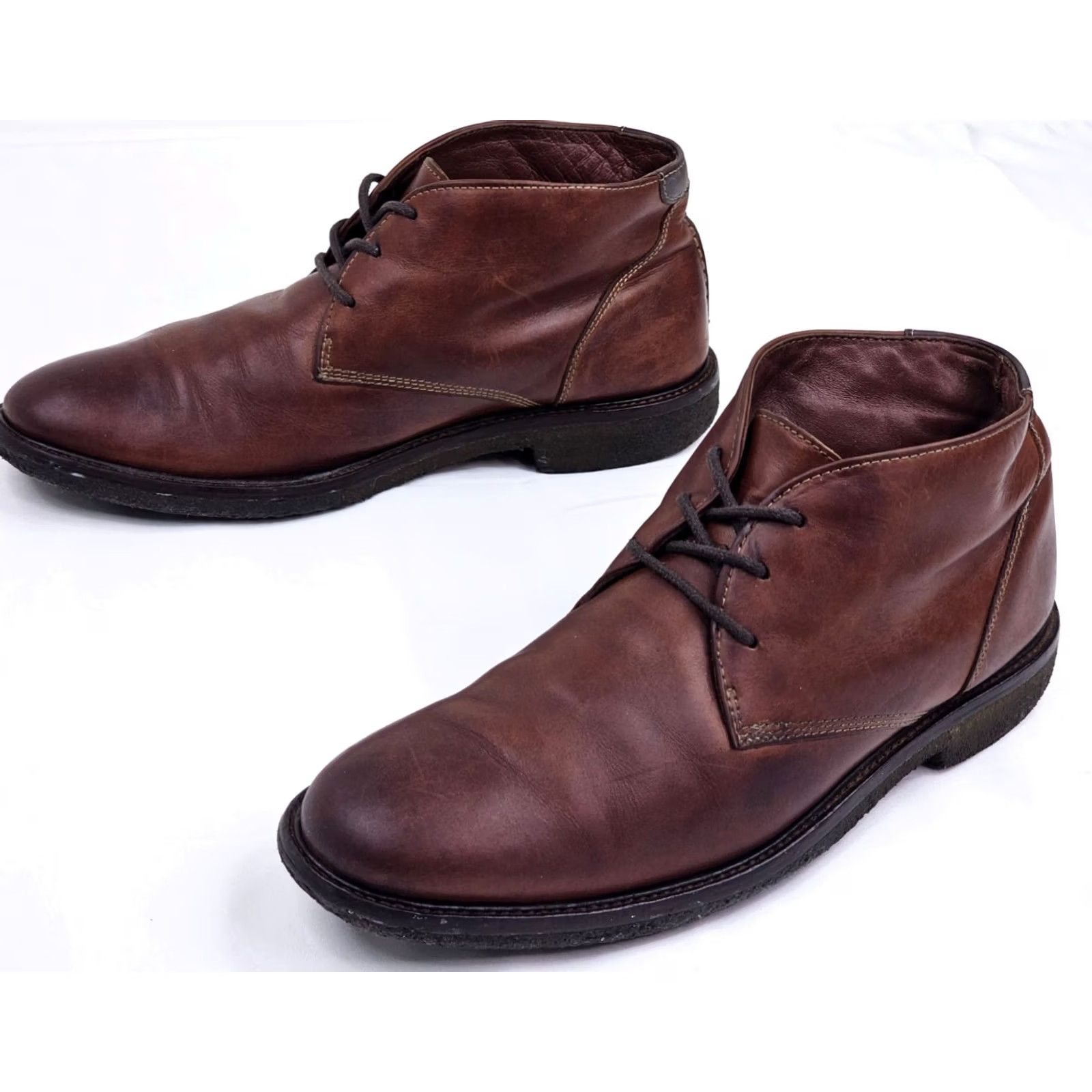 Johnston & Murphy Johnston & Murphy Copeland Chukka Boots Brown Leather Sheepskin Men 7.5M Size US 8 / EU 41 - 7 Thumbnail