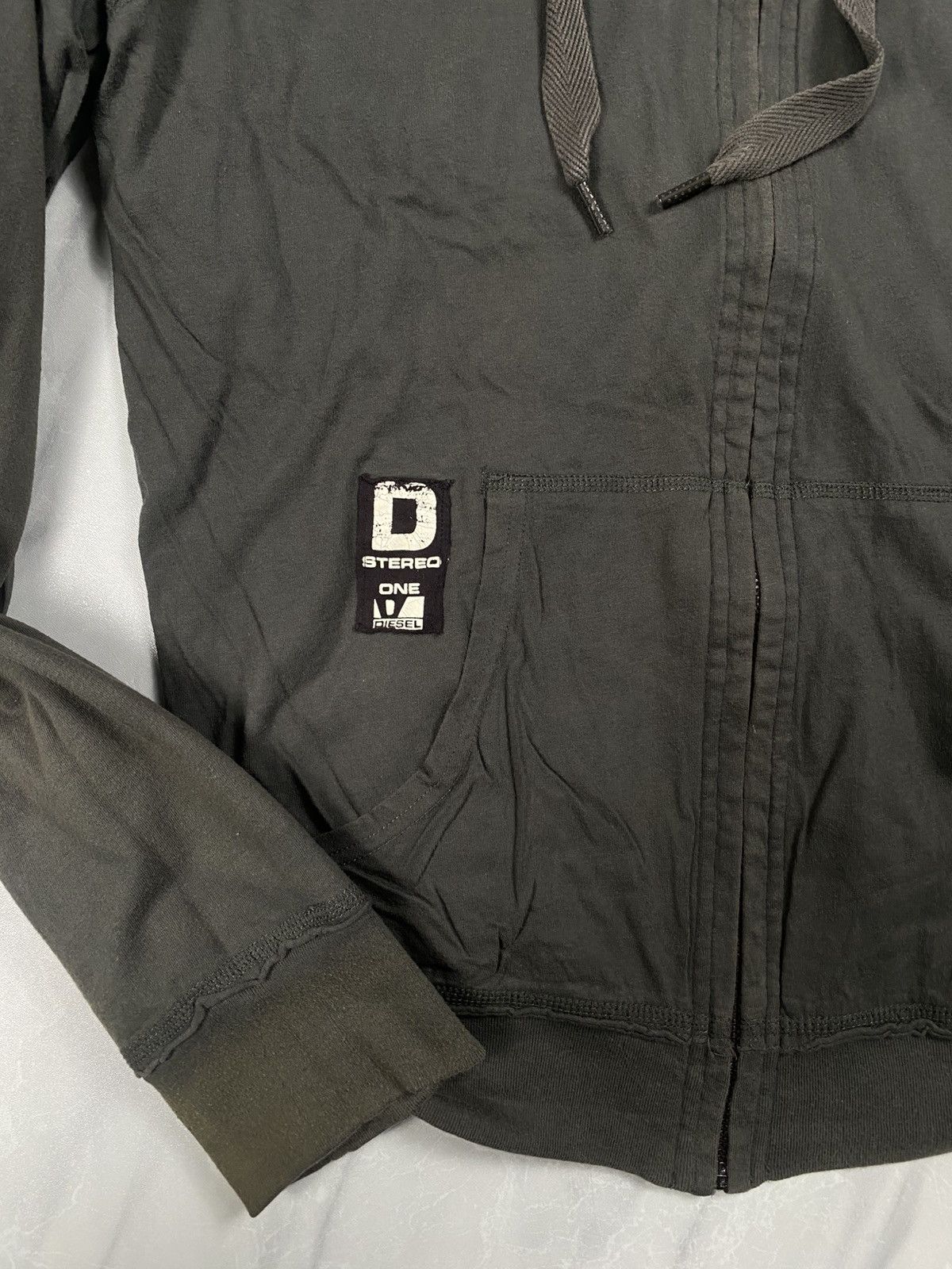 Diesel Rare 00s Diesel Goth Style Reversible Zip Up Hoodie Size US M / EU 48-50 / 2 - 7 Thumbnail