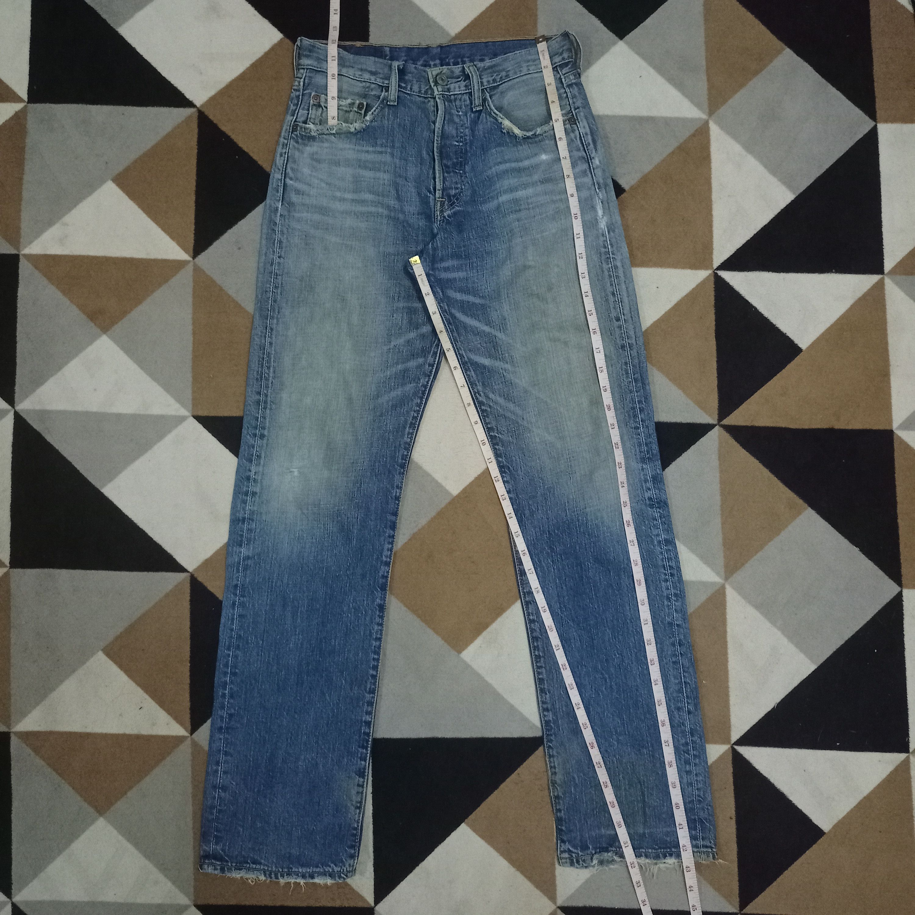 Levi's × Levi's Vintage Clothing Vintage 90s Levis 501 Faded Style Distressed Loose Jeans Size US 29 - 11 Thumbnail