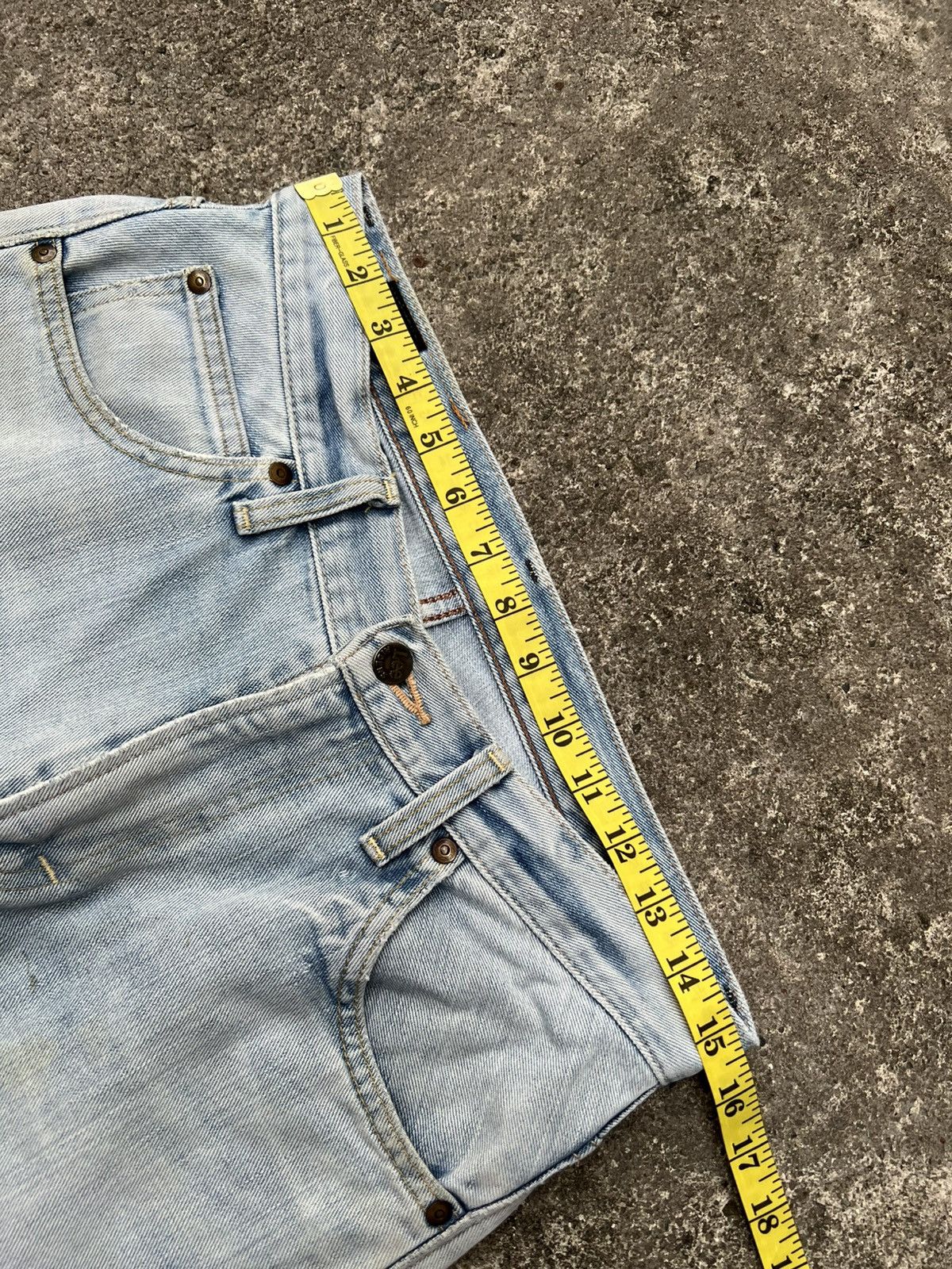 Japanese Brand Vintage 90’s Lee Riders Sanforized Selvedge Faded Jean Size US 30 / EU 46 - 4 Thumbnail