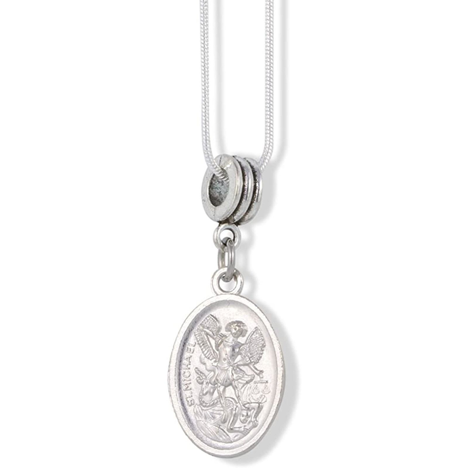 & Other Stories Saint Michael Charm Snake Chain Necklace Size ONE SIZE - 1 Thumbnail