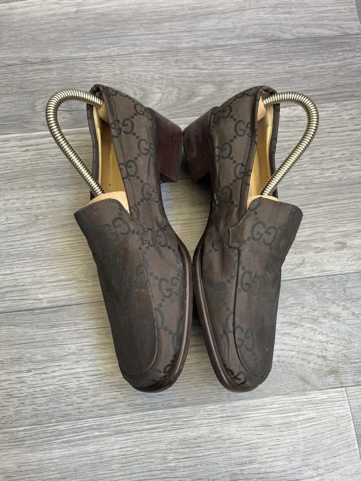 Gucci Gucci gg print penny loafers sz 37 Size US 7 / IT 37 - 8 Thumbnail