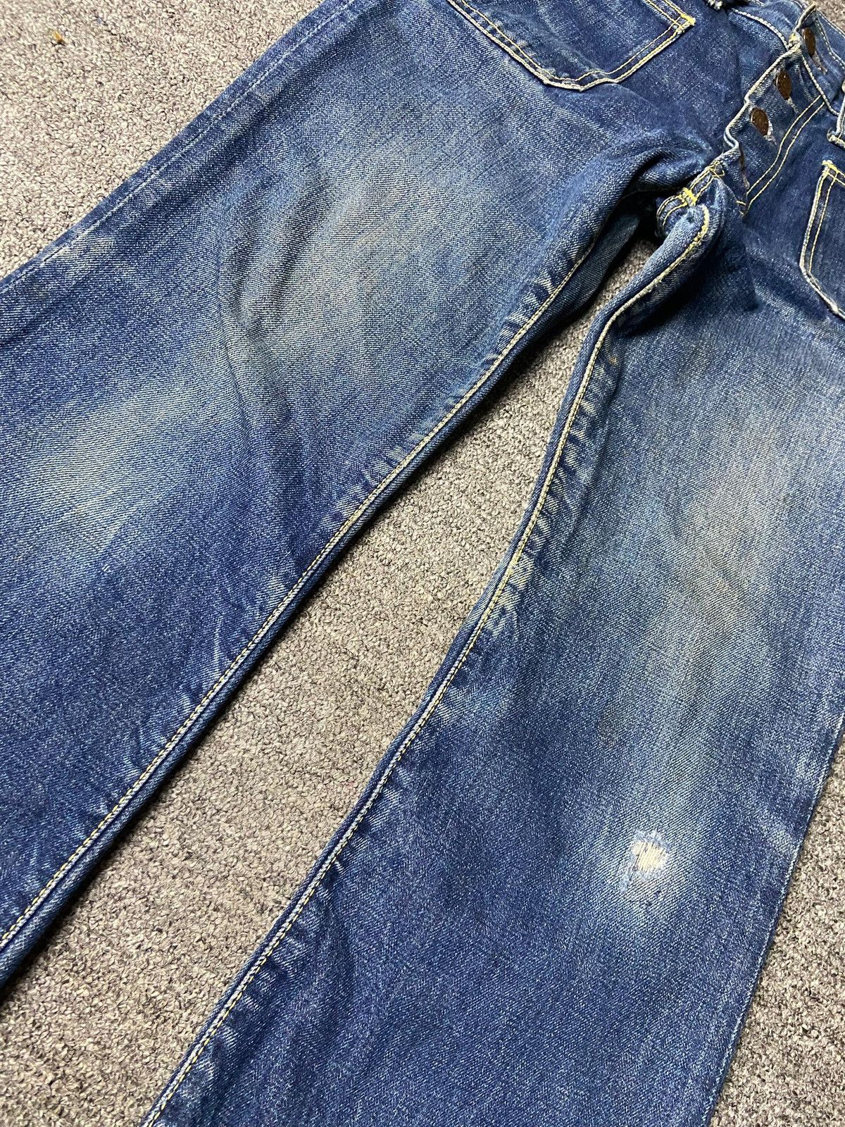 Japanese Brand Vintage Big Stone Boot Cut Jeans (164) Size 29" - 9 Thumbnail