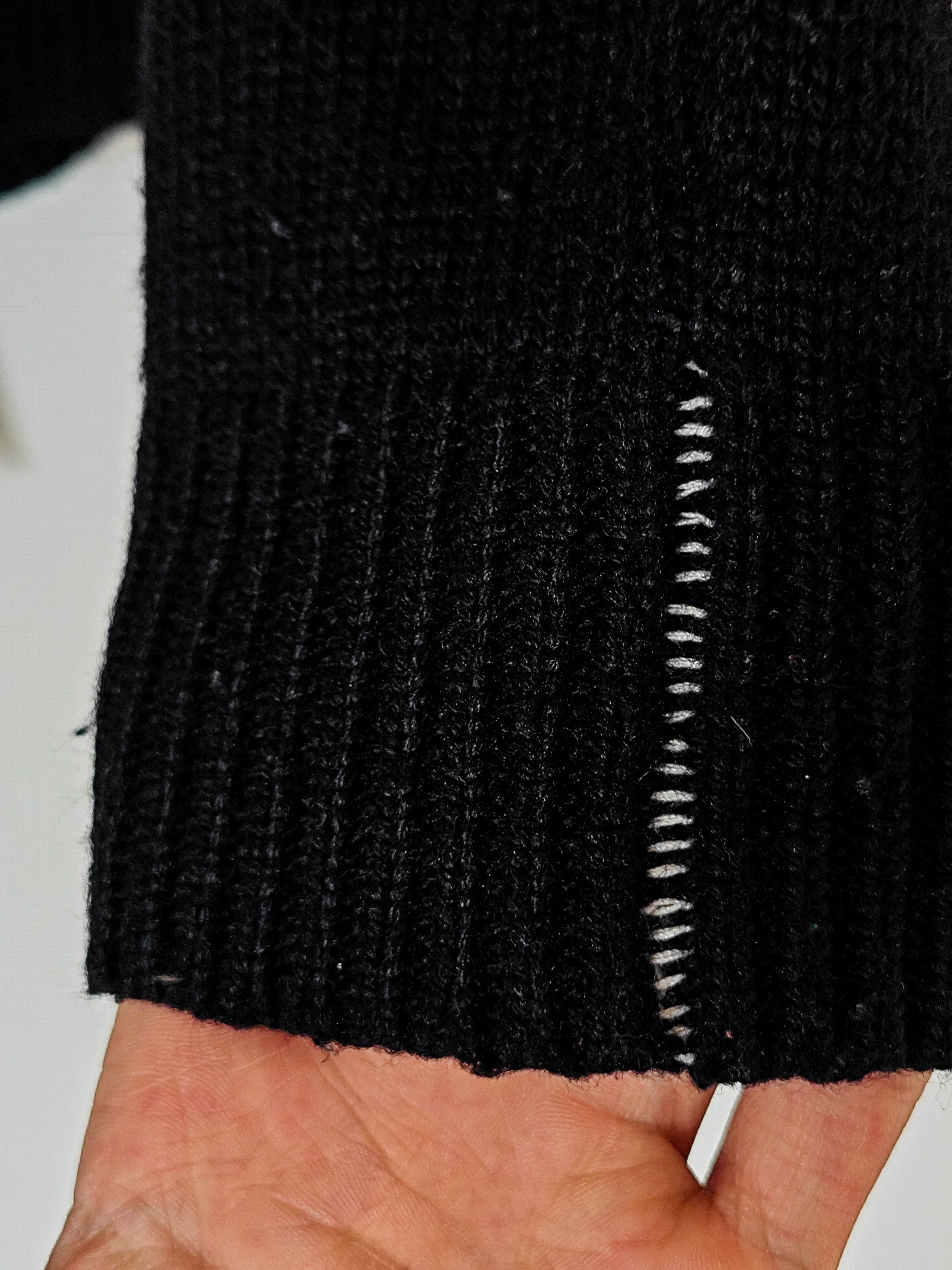 MM6 Maison Margiela MM6 contrast stitch zip knit sweater Size US S / EU 44-46 / 1 - 6 Thumbnail