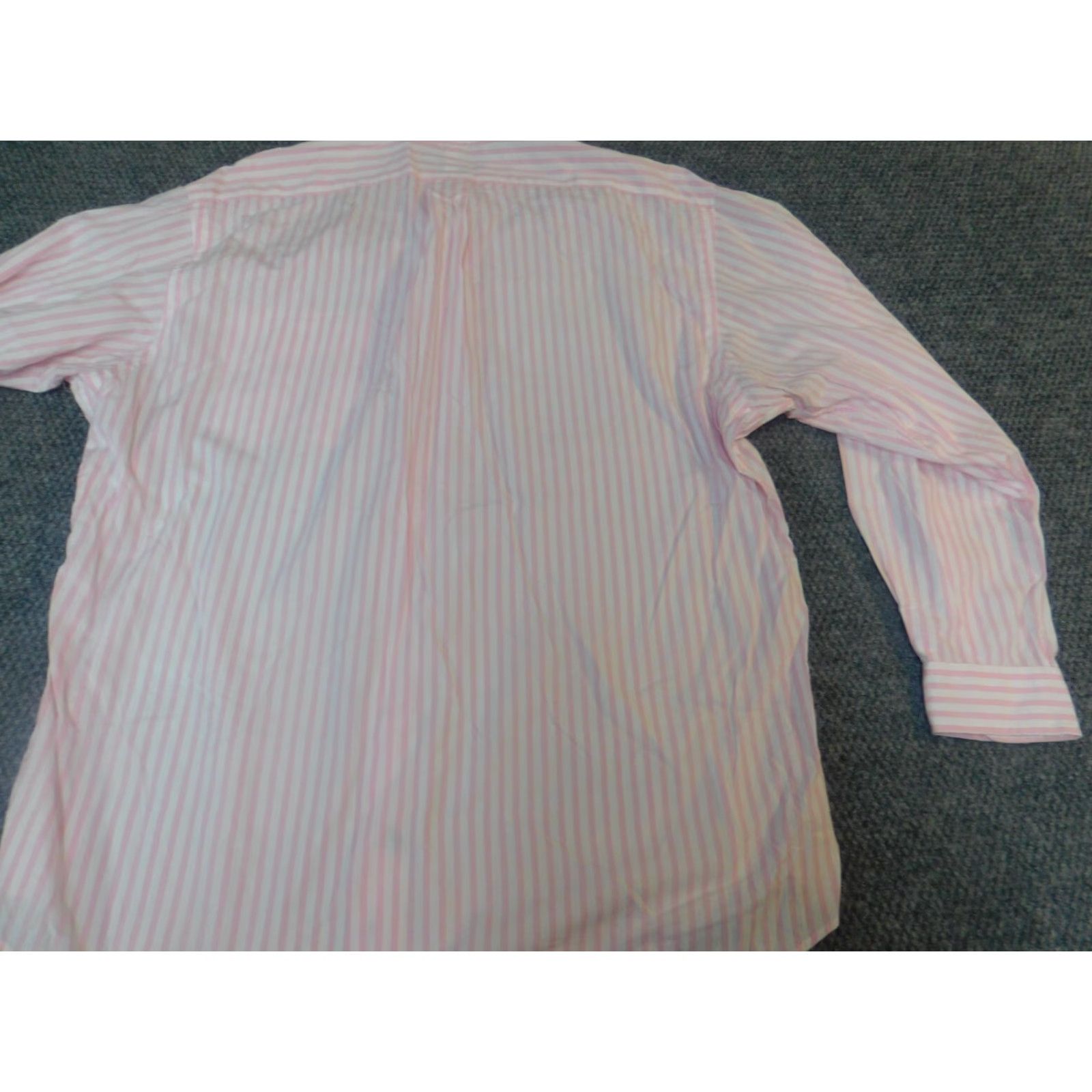 Ralph Lauren Ralph Lauren Shirt Mens 17 Pink Striped Yarmouth Button Down Long Sleeve Collared Knit Cotton Button-Up Size US XL / EU 56 / 4 - 7 Thumbnail