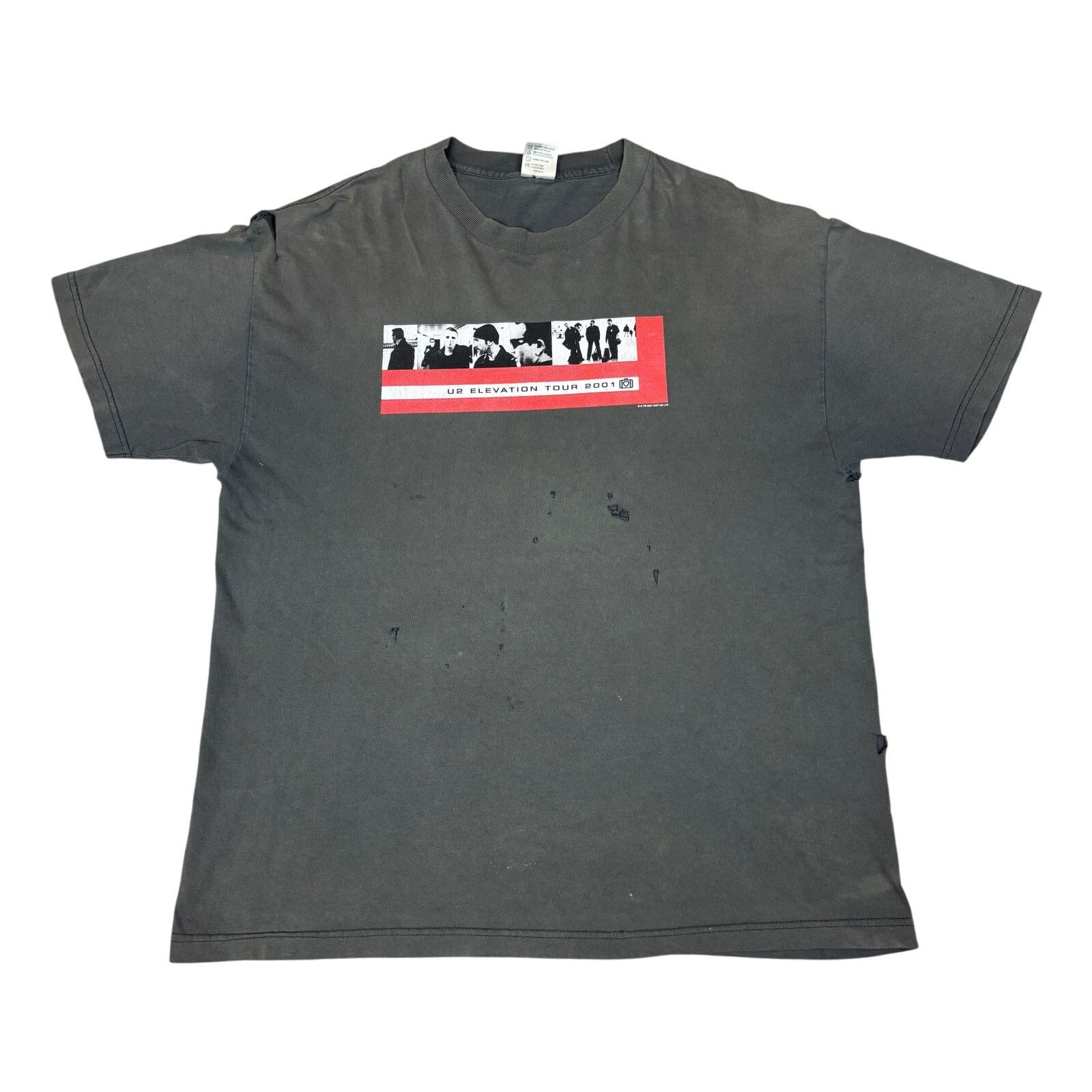 Band Tees × Vintage Vintage 2001 U2 Elevation Tour Distressed Band Shirt Mens XL Size US XL / EU 56 / 4 - 1 Thumbnail