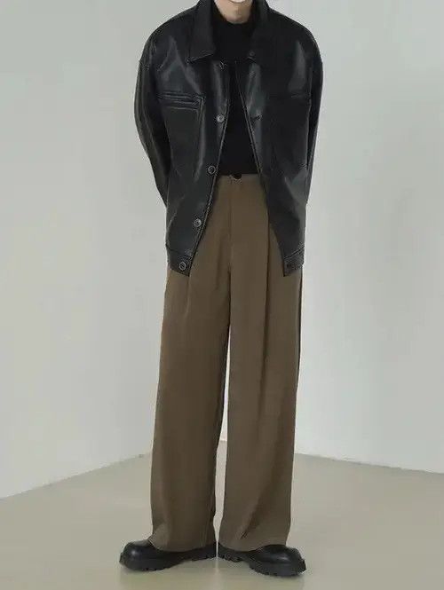 Other Korean fashion retro faux leather jacket Size US M / EU 48-50 / 2 - 4 Thumbnail