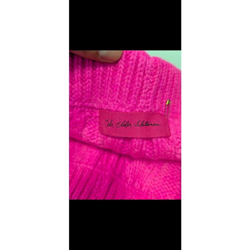 The Elder Statesman o1rshd1 Dip Dye Chunky Knitwear Shorts in Ivory/ Gecko/ Pink Size US 34 / EU 50 - 14 Thumbnail