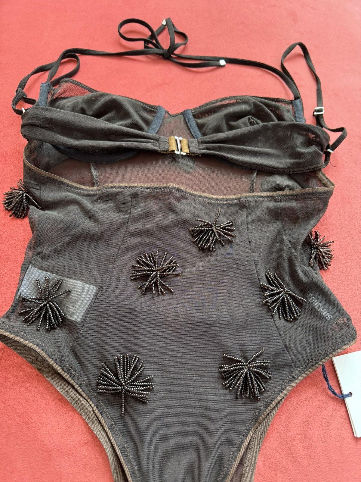 Jacquemus New Jacquemus brown embellished bodysuit, size XS Size XS / US 0-2 / IT 36-38 - 8 Thumbnail