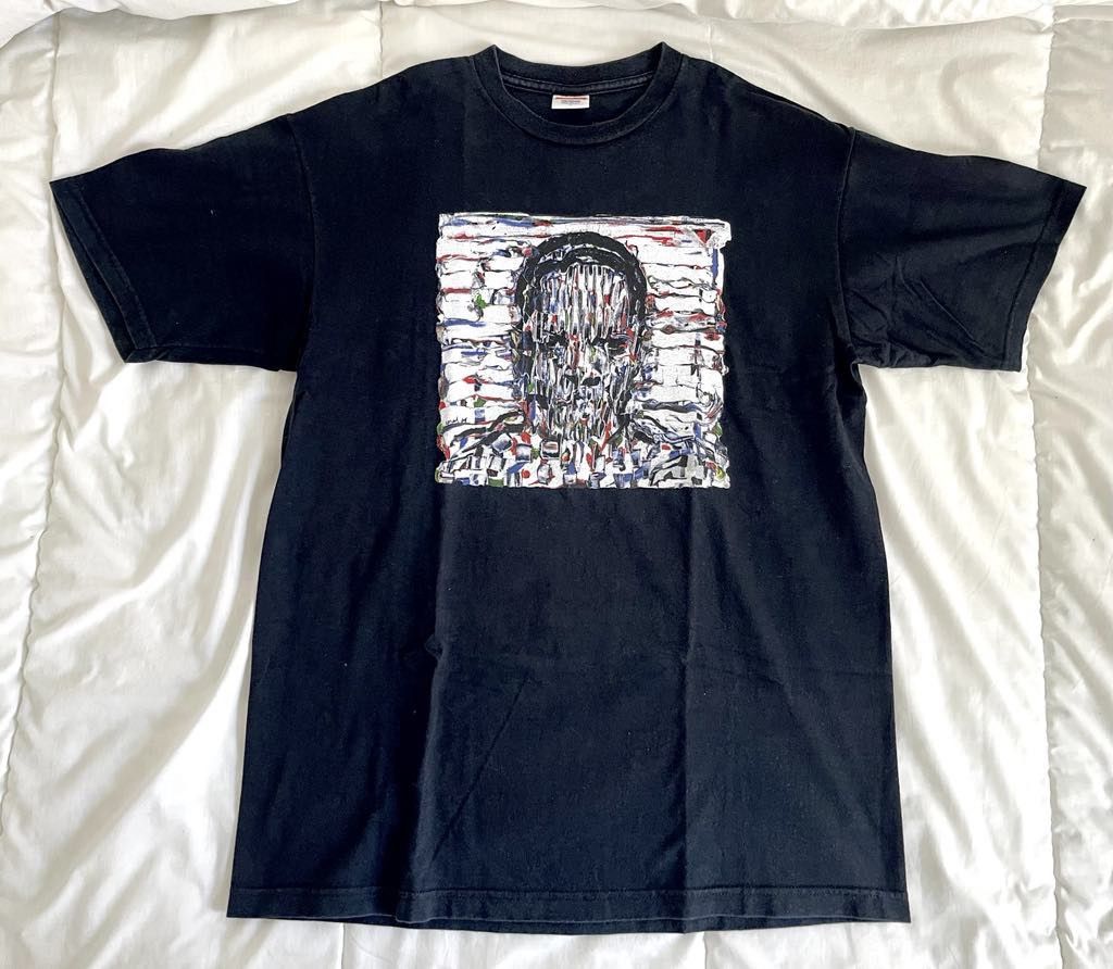 image of Supreme John Coltrane Coltrane Sound Album Cover T Shirt L in Black, Men's (Size Large)