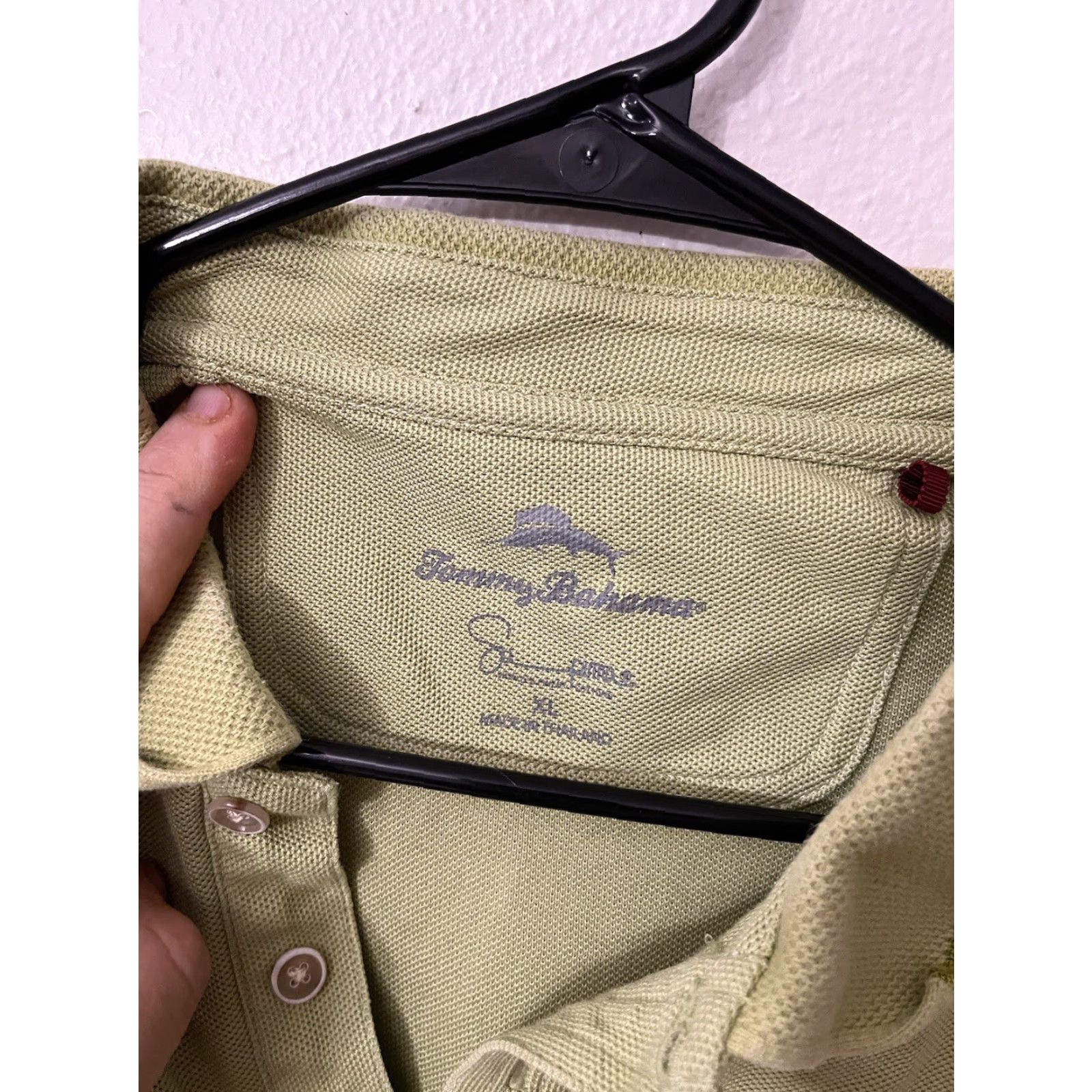 Tommy Bahama Tommy Bahama Polo Green Solid Men’s XL Shirt Size US XL / EU 56 / 4 - 4 Thumbnail