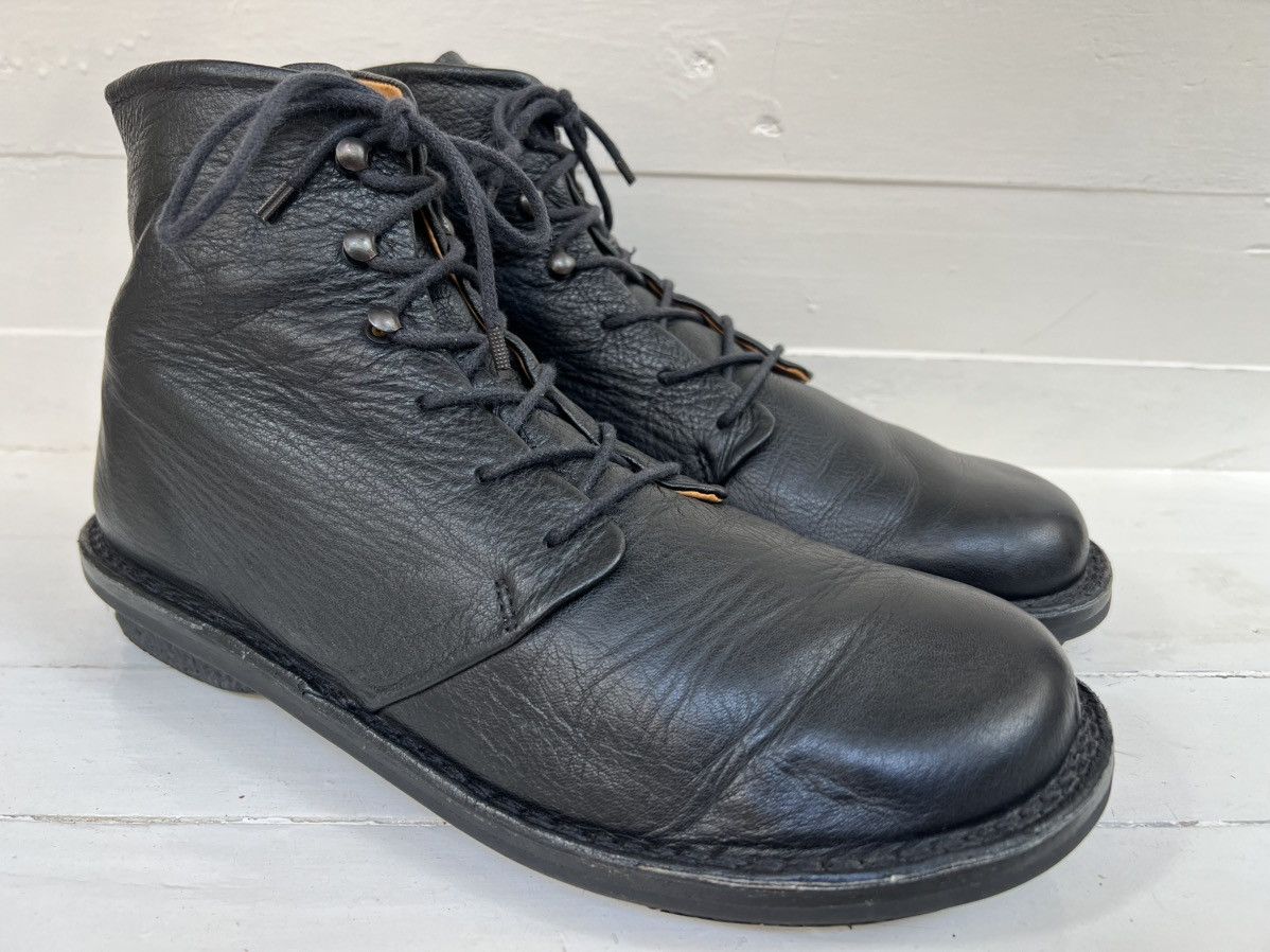 Trippen Trippen Rectangle Men’s Black leather Lace Up Boots Size US 8.5 / EU 41-42 - 3 Thumbnail