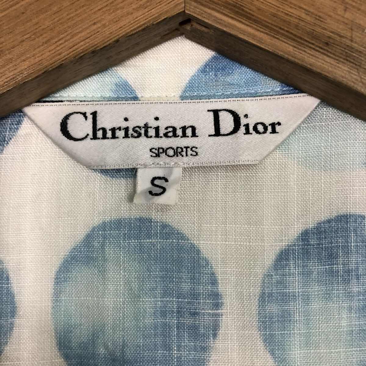 Christian Dior Monsieur 🔥OCEAN BABY BLUE CHRISTIAN DIOR SPORTS BUTTON UPS FULL PRINT Size S / US 4 / IT 40 - 16 Thumbnail