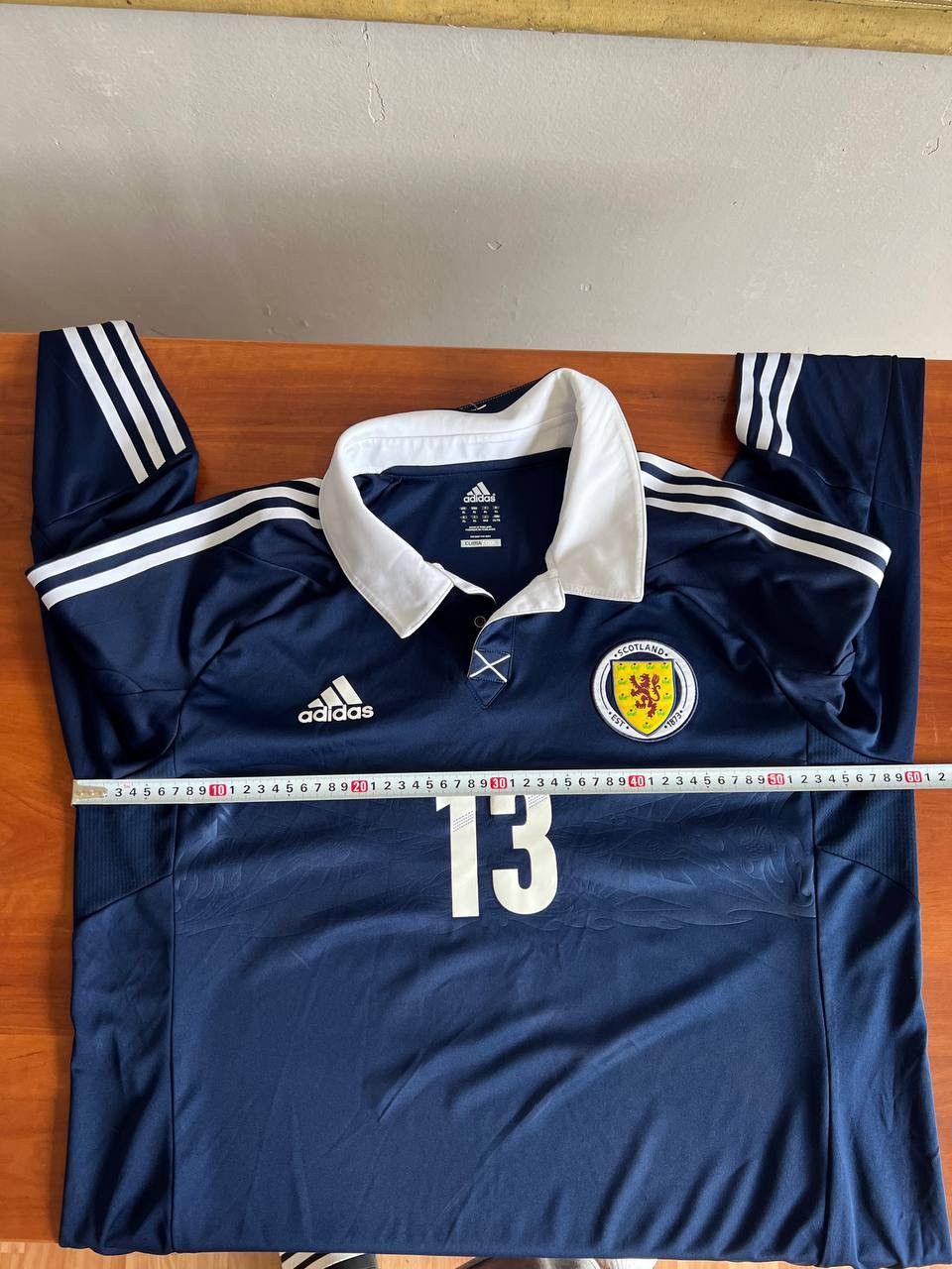 Adidas 2011 SCOTLAND #13 PLAYER ISSUED SOCCER FOOTBALL JERSEY XL Size US XL / EU 56 / 4 - 20 Thumbnail