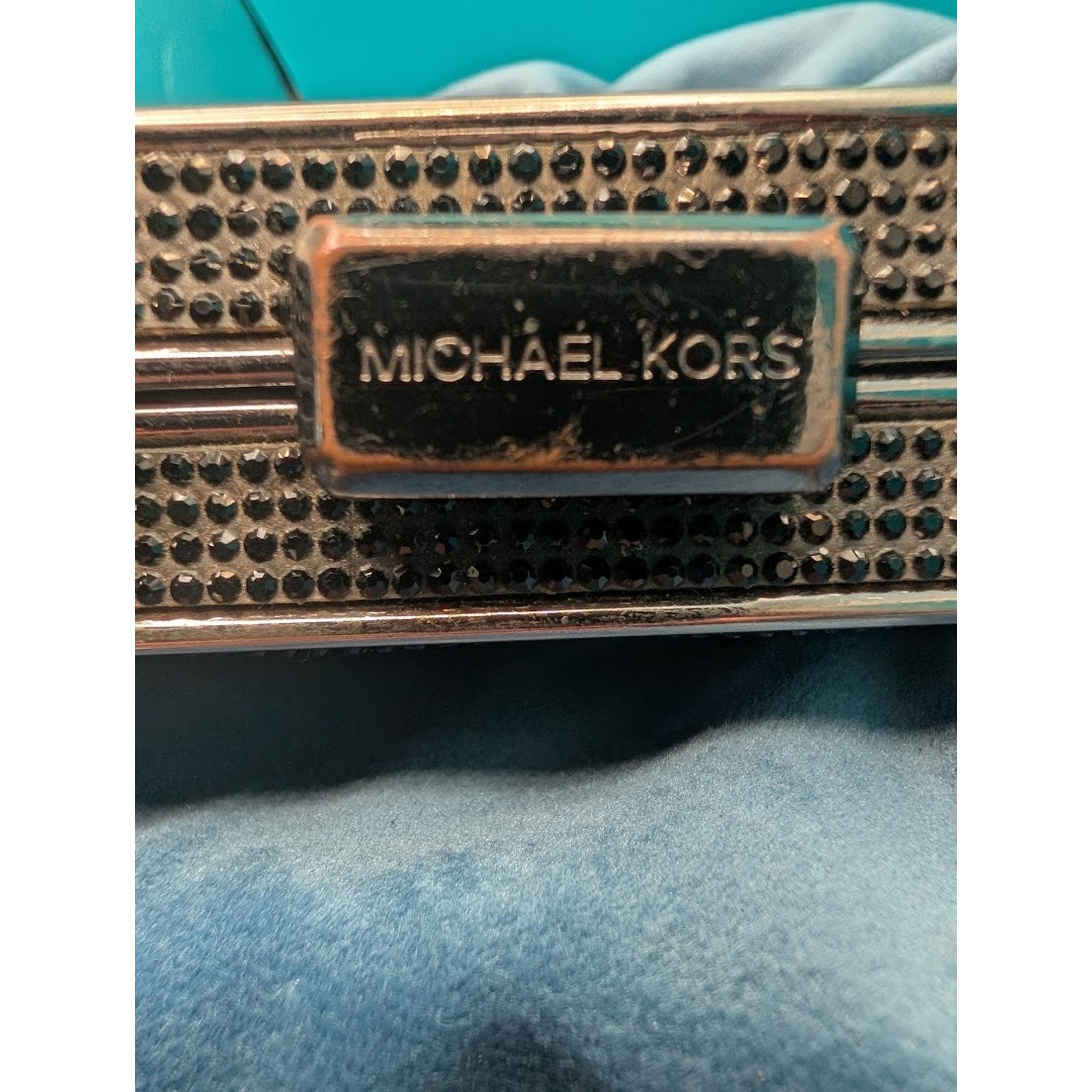 Michael Kors Michael Kors Black Embellished Clutch Crossbody Evening Size ONE SIZE - 2 Thumbnail