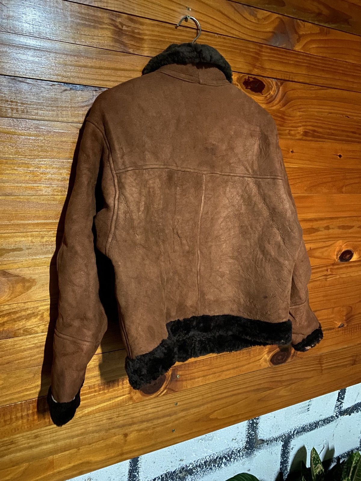 Vintage Vintage Italian Shearling Jacket by Teodem – Brown Suede Size US M / EU 48-50 / 2 - 10 Thumbnail