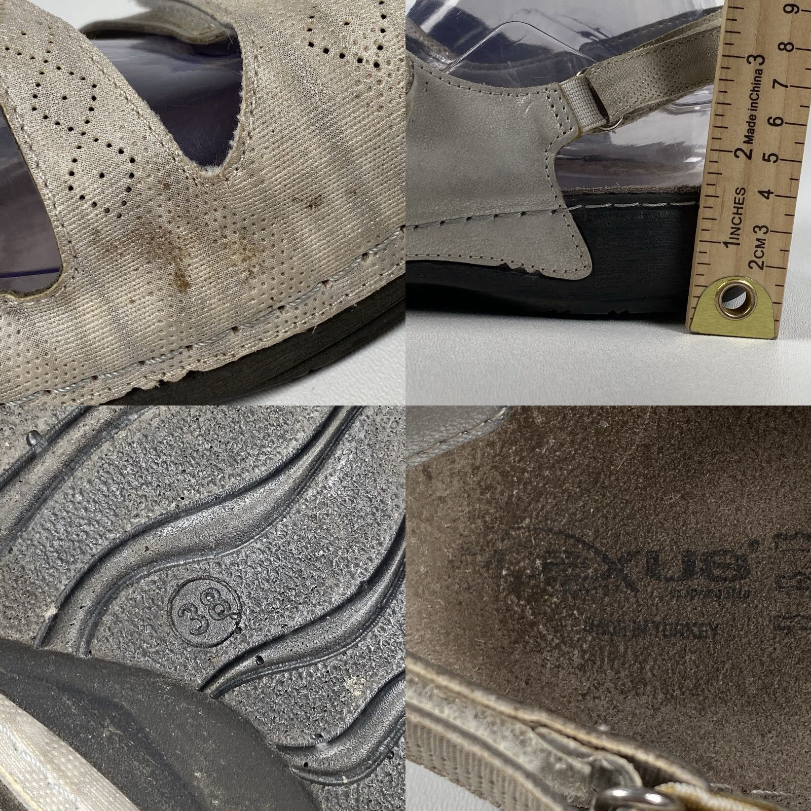 Vintage Naot Sandal Women Leather Ankle Strap Flat Rubber Insole Hook & Loop 38 Brown 8 EU 38 Size Footbed Sandals Accessories Size US 8 / IT 38 - 8 Thumbnail