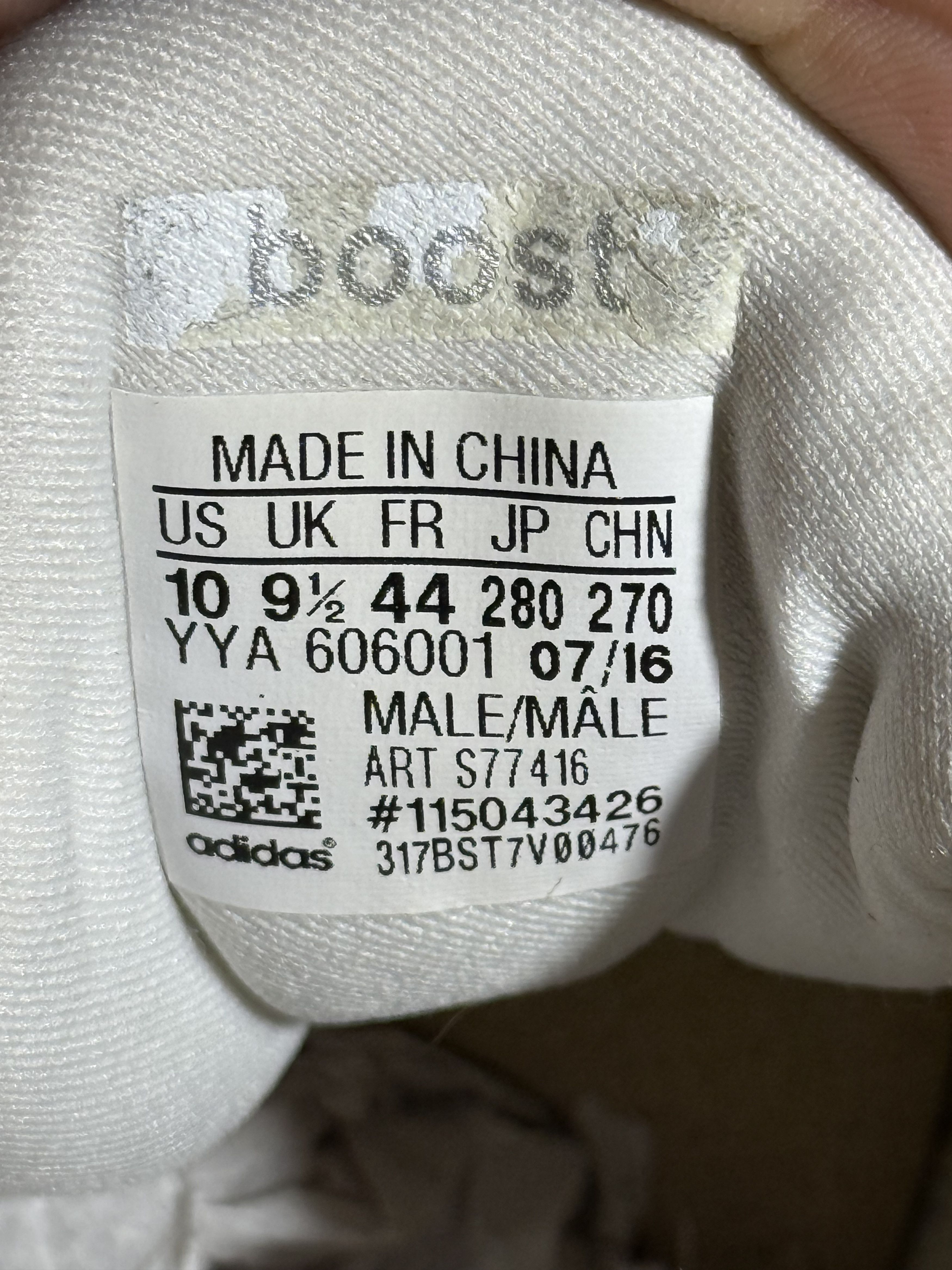 Adidas adidas Ultra Boost 1.0 Core White Size US 10 / EU 43 - 7 Thumbnail