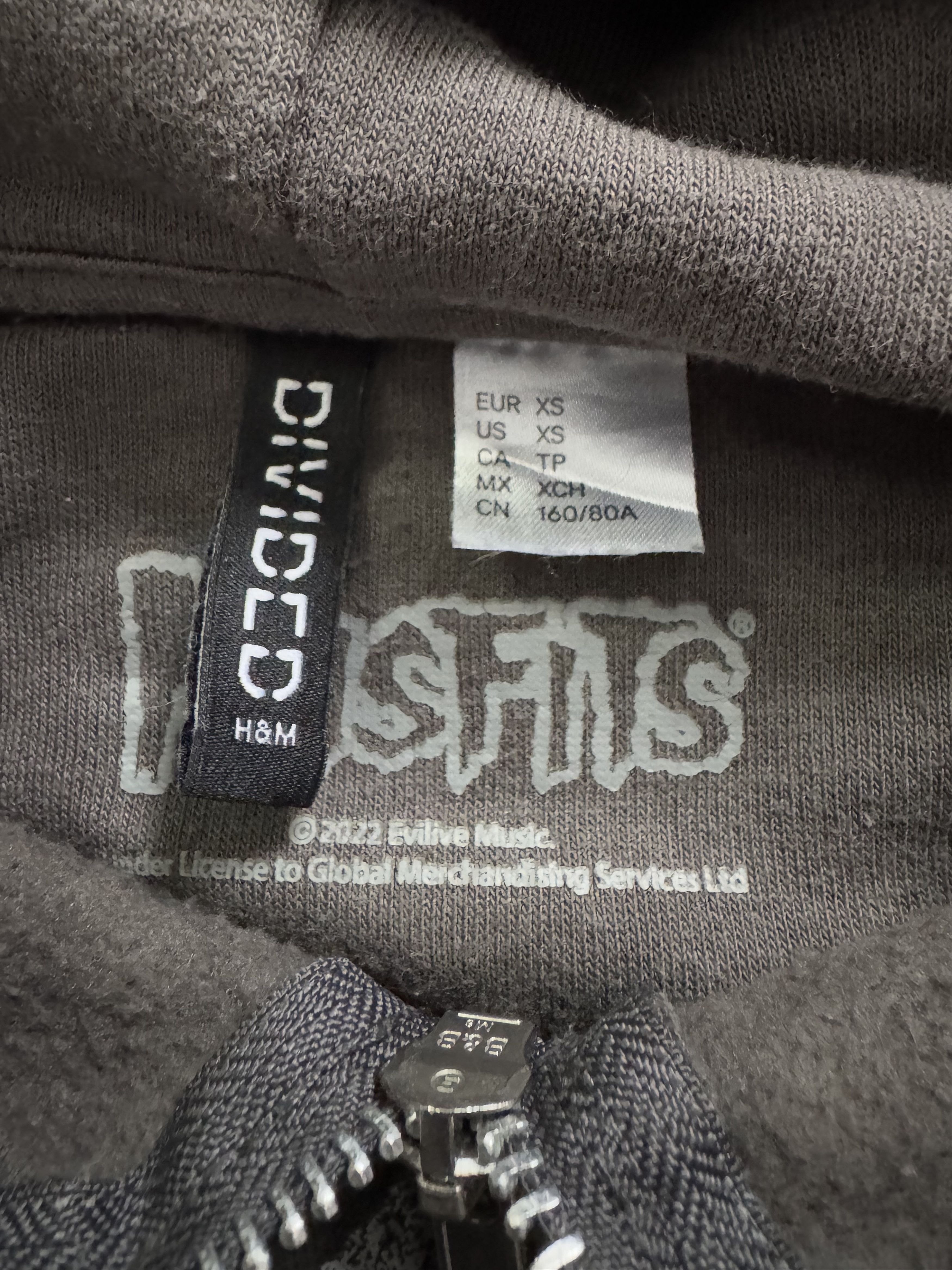 Misfits Misfits Washed Zip Up Hoodie Boxy Size US XS / EU 42 / 0 - 8 Thumbnail