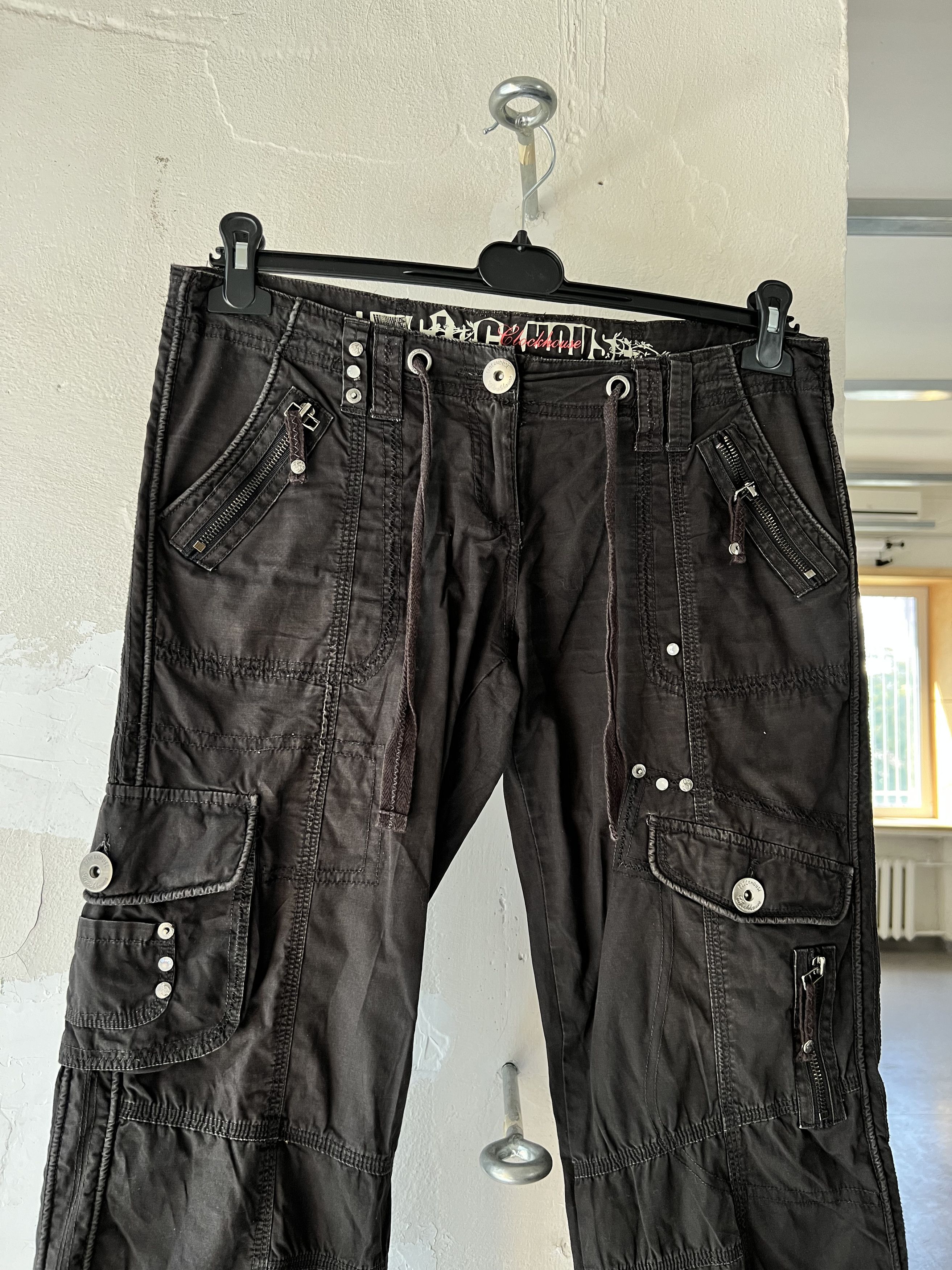 Affliction BlockHouse Vintage Striped Bondage Stripe y2k cargo pants Size 40" / US 18 - 2 Thumbnail