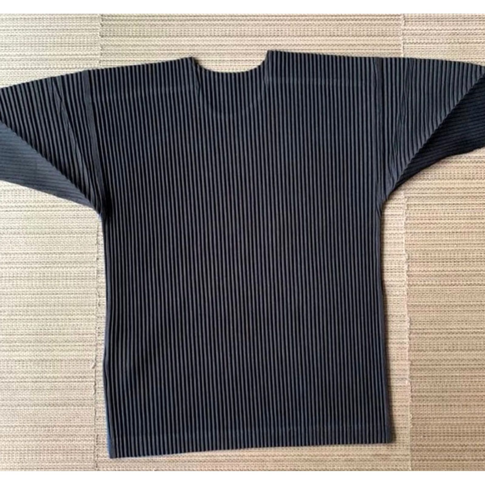 Issey Miyake ISSEY MIYAKE HOMME PLISSE Button-Up Shirt PLEATED Long Sleeve Multicolor Size M Men Size US M / EU 48-50 / 2 - 4 Thumbnail