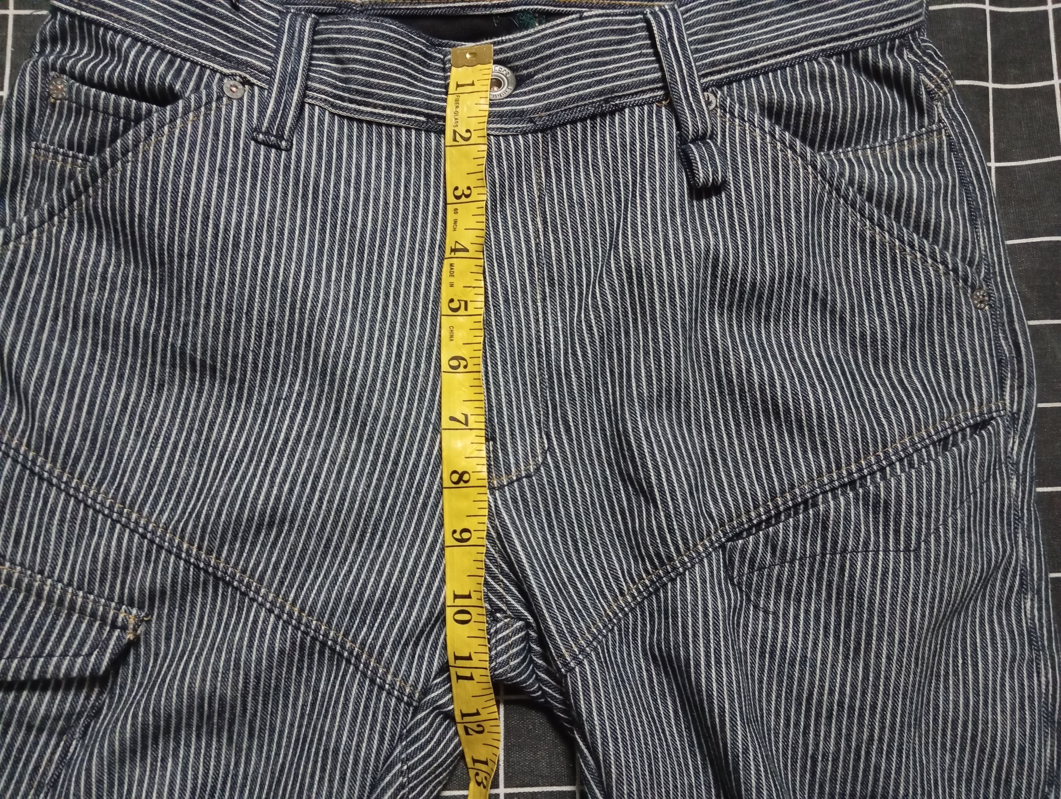Japanese Brand Fieldcore Hickory Cargo Workpants Workwear 👷 Size US 30 / EU 46 - 7 Thumbnail