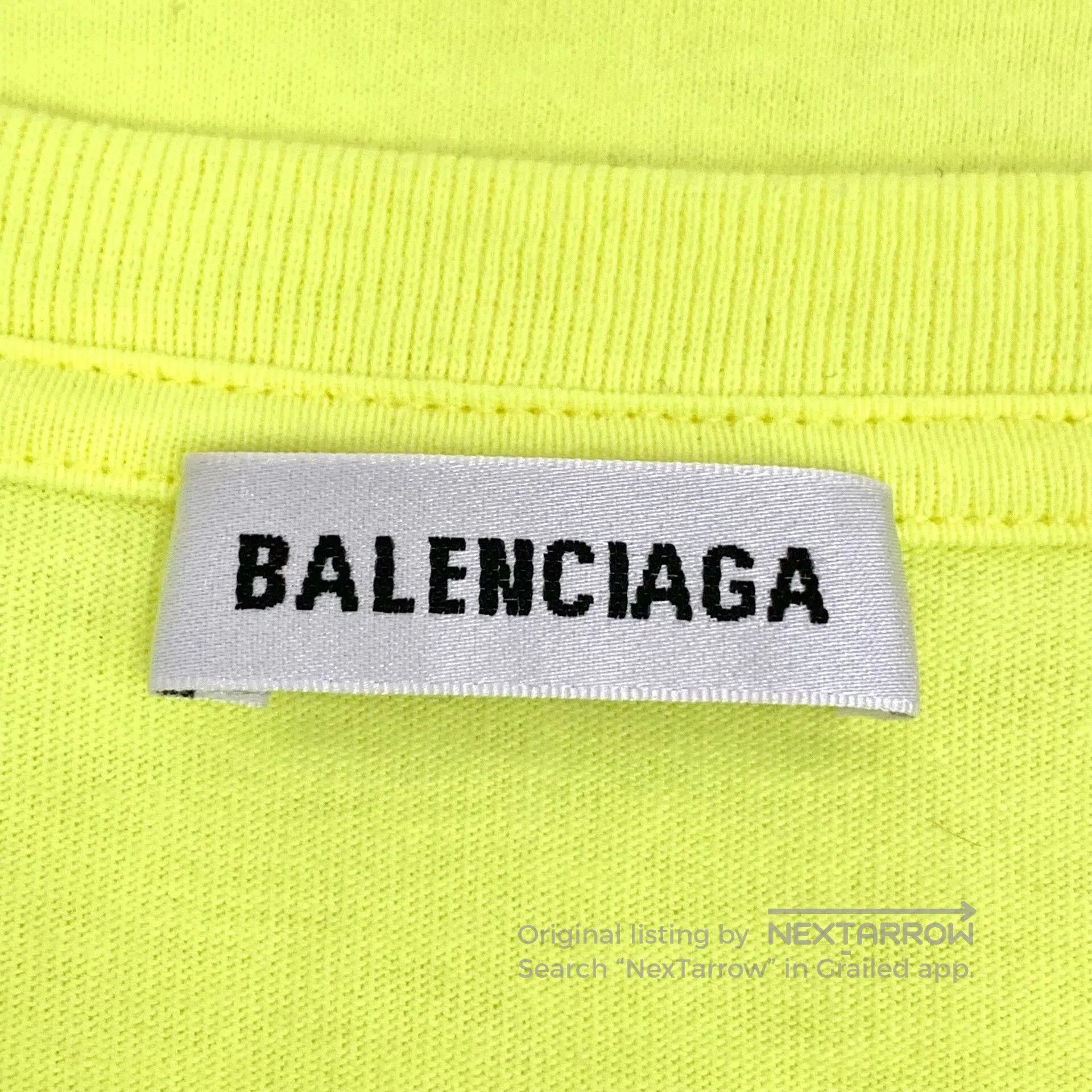 Balenciaga Balenciaga Logo Embroidery Cotton T-Shirt. Size US M / EU 48-50 / 2 - 5 Thumbnail