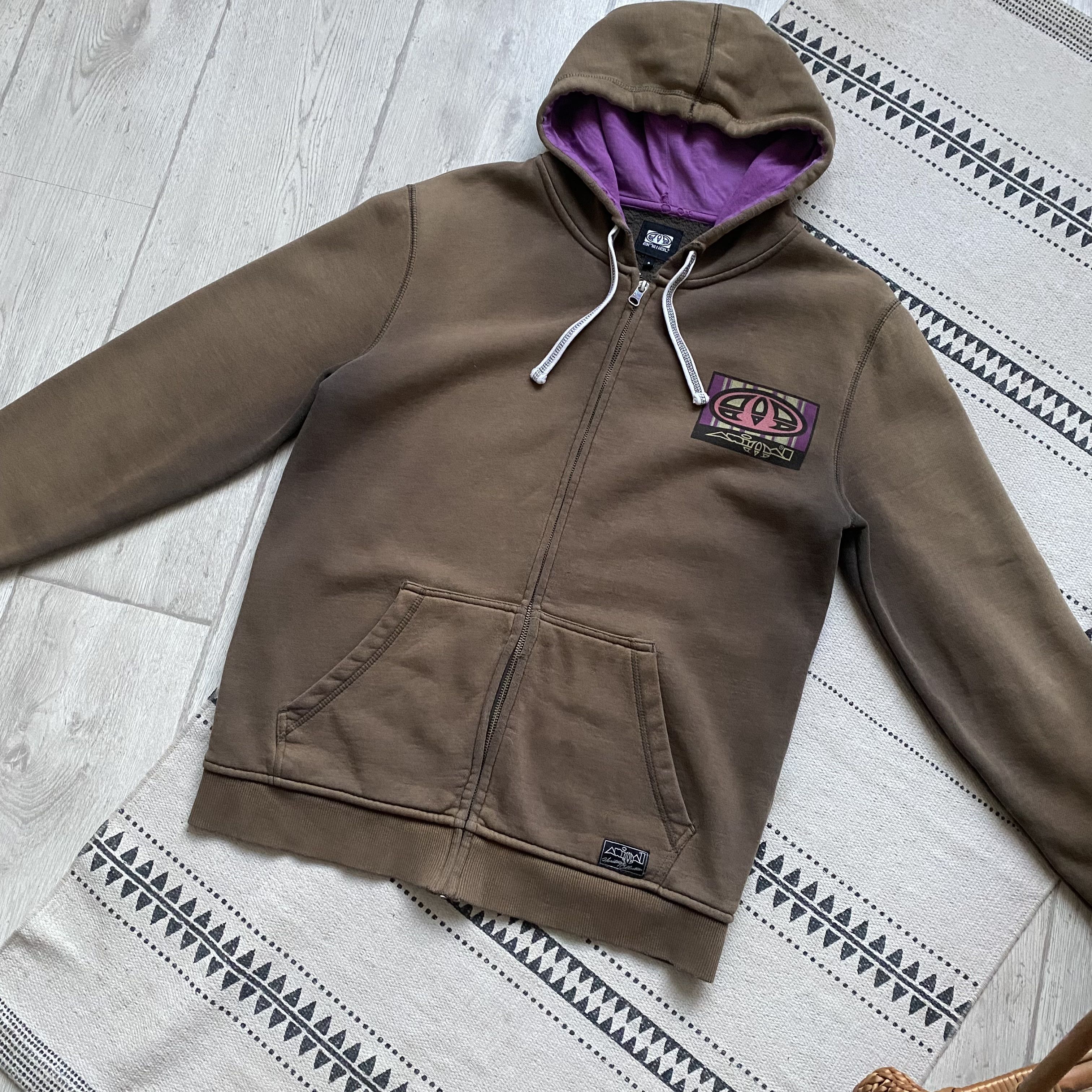 Hook-Ups 🛹 Vintage 90s Faded Skater Animal hoodie Y2K Big logo Size US S / EU 44-46 / 1 - 7 Thumbnail