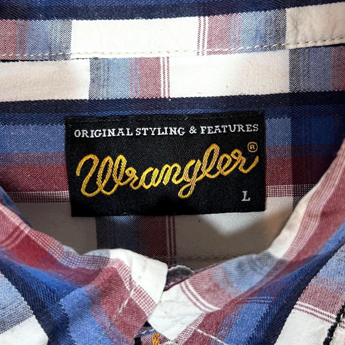 Wrangler WRANGLER Classic Multi Plaid Check Long Sleeve Cotton Shirt Large Mens Shirt Size US L / EU 52-54 / 3 - 4 Thumbnail