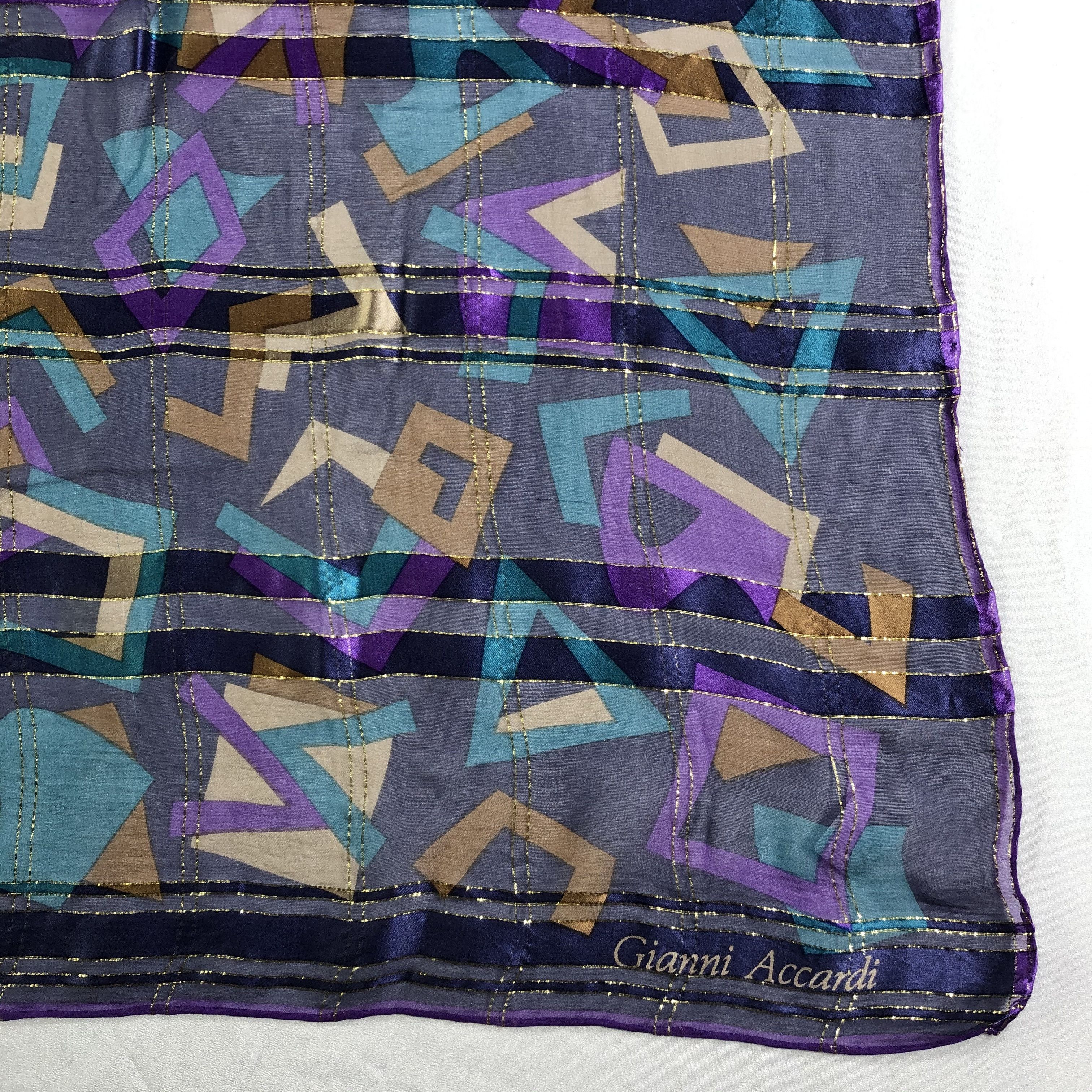 Vintage Vintage Gianni Accardi Silk Scarf Size ONE SIZE - 3 Thumbnail