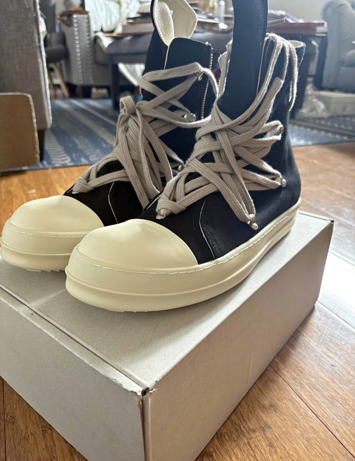 Rick Owens Drkshdw 40-46 (AND HALF SIZES) DU16F8800-STSP Ramones