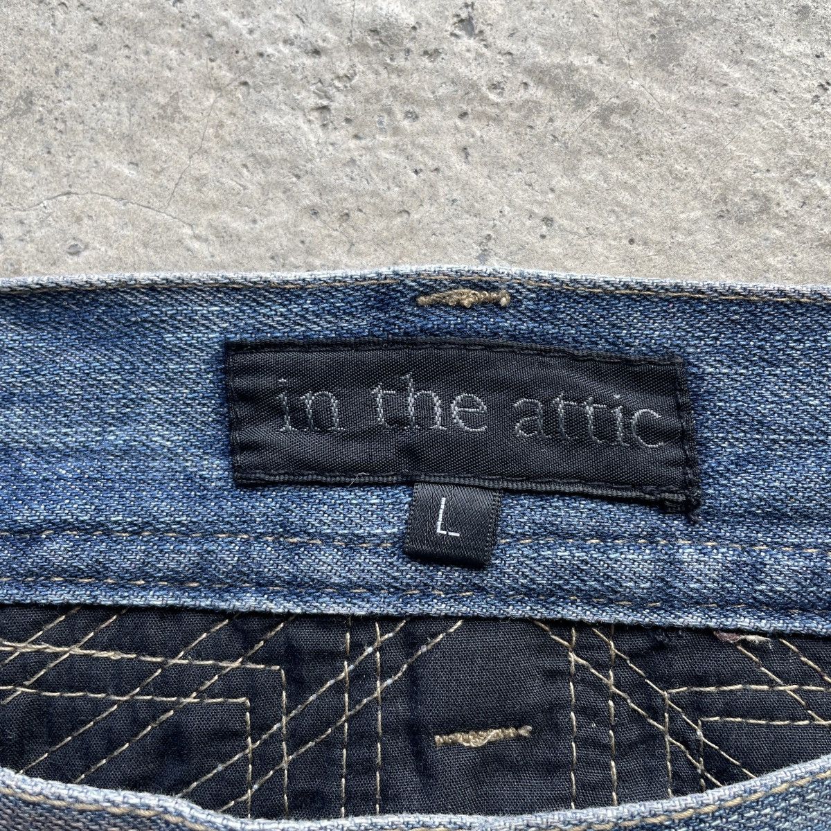 In The Attic Vintage In The Attic Japan Punk Distressed Jeans Faded Pants Size US 33 - 8 Thumbnail