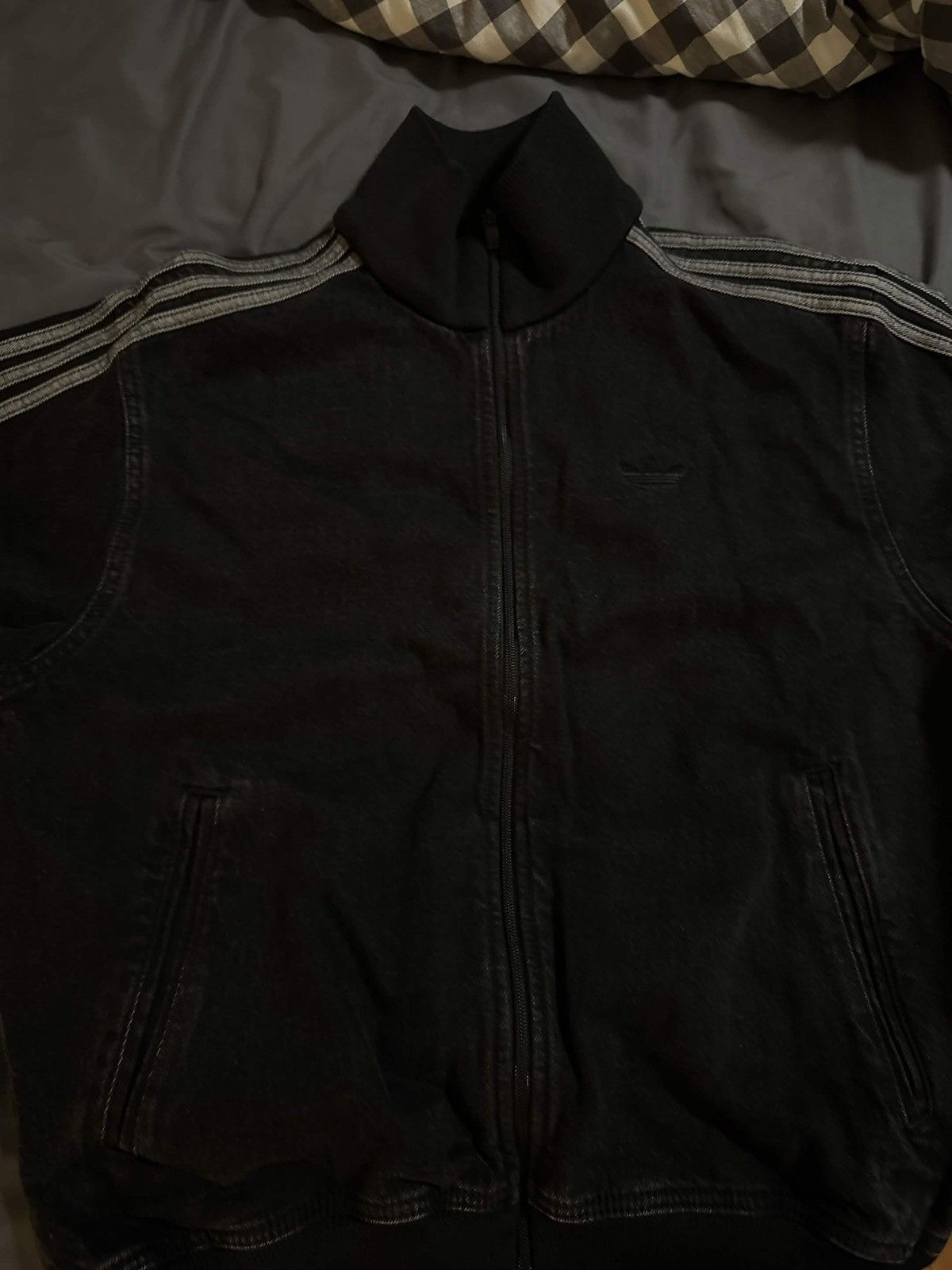 Adidas adidas Originals Adicolor Denim Firebird Track Black Denim Size US M / EU 48-50 / 2 - 1 Thumbnail