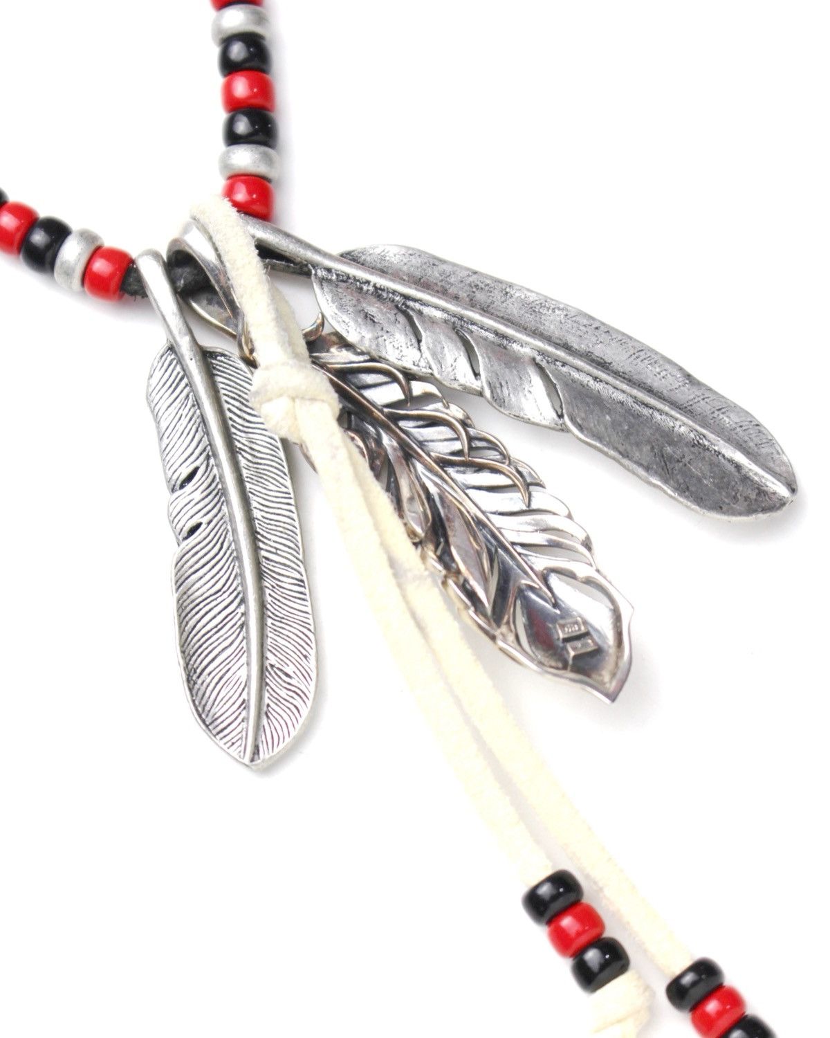 Vintage 2000S JAPANESE HANDCRAFTED NATIVE FEATHER SILVER NECKLACE Size ONE SIZE - 7 Thumbnail